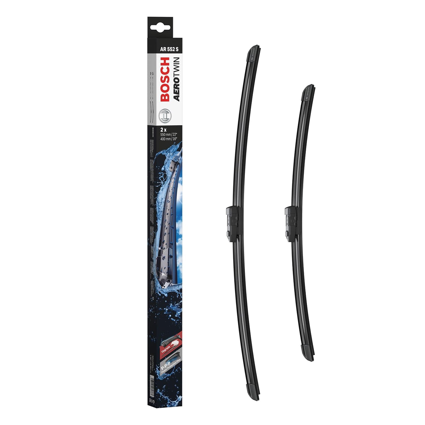 Priekšējā stikla slotiņas Bosch Aerotwin AR552S, 550mm/400mm komplekts