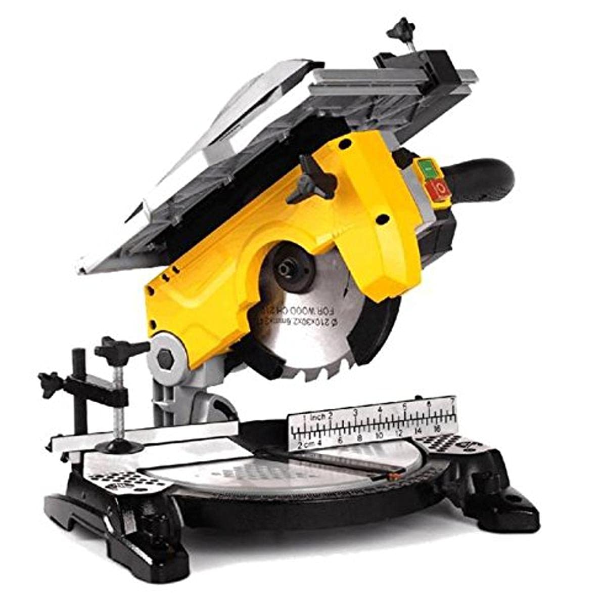 FEMIGehrungssäge 'tr-076' - Alumīnija konstrukcija, darba virsma 382x270mm, griešanas jauda 120x57mm, regulējams leņķis 0°-45°.