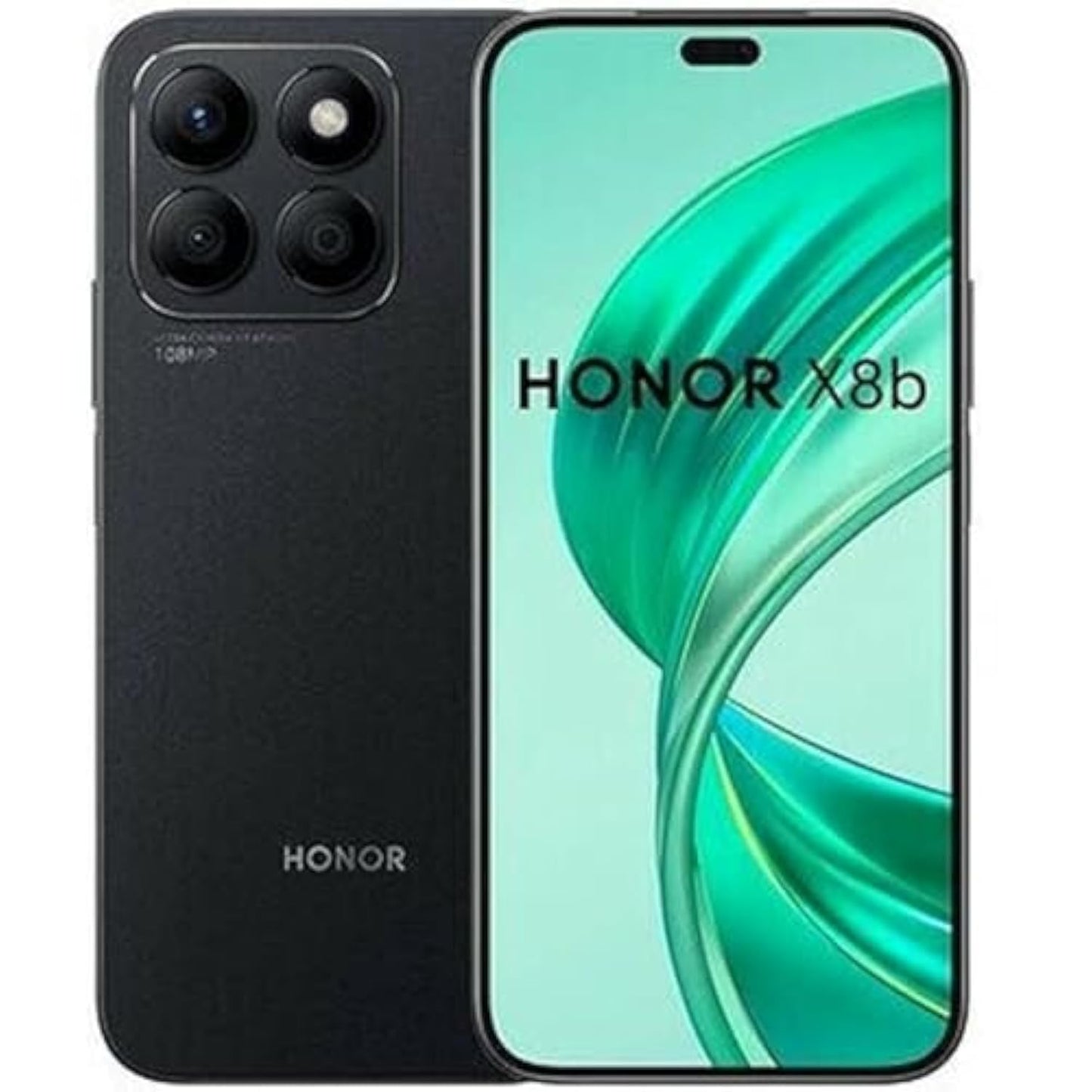 HONOR X8b - 8GB RAM, 256GB storage, sleek black design, high-performance smartphone.