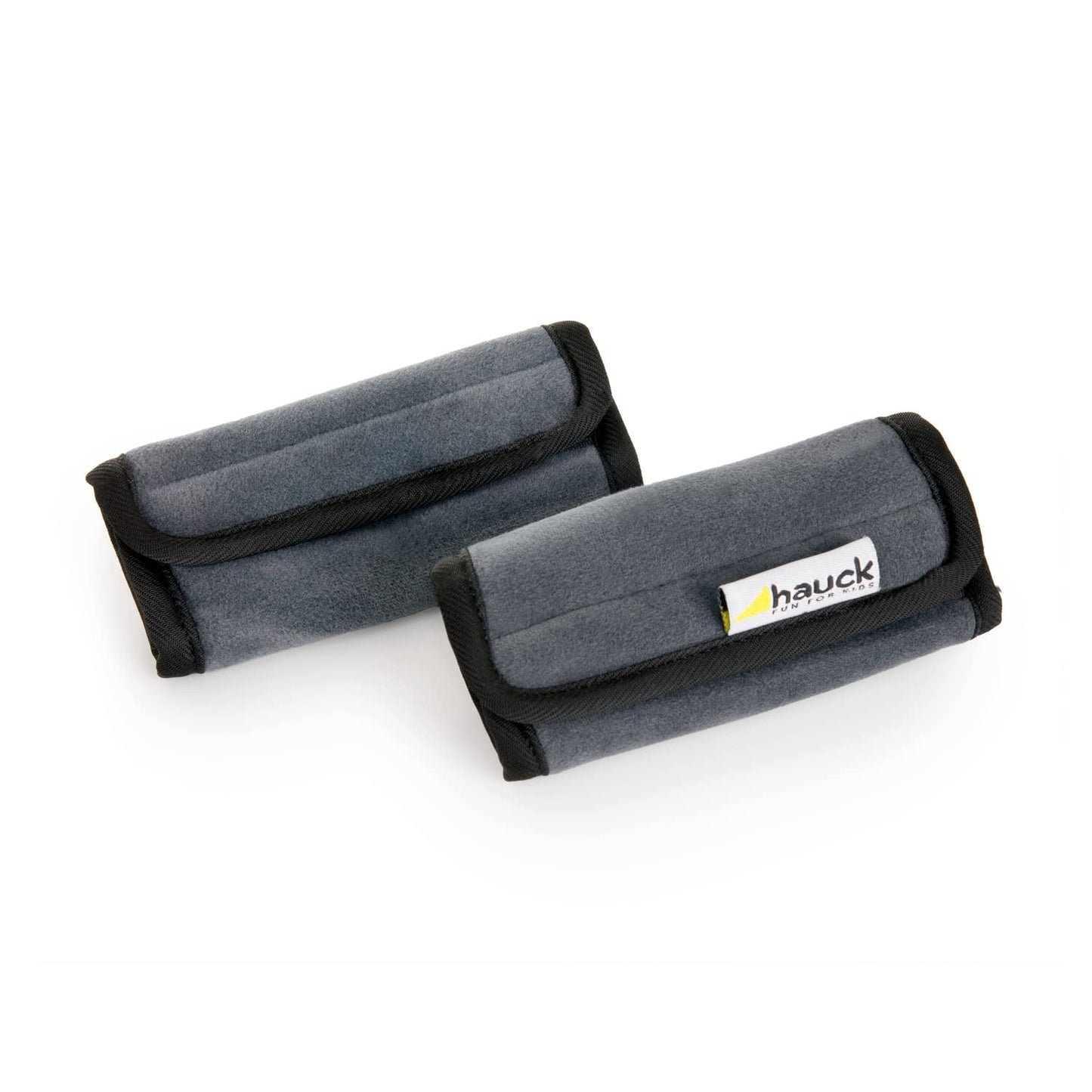 Bērnu drošības jostas polsteri hauck Smooth Me, pelēki, 2 gab., universāli autosēdeklītim, ratiņiem un velopiekabei, 3 x 6 x 13 cm
