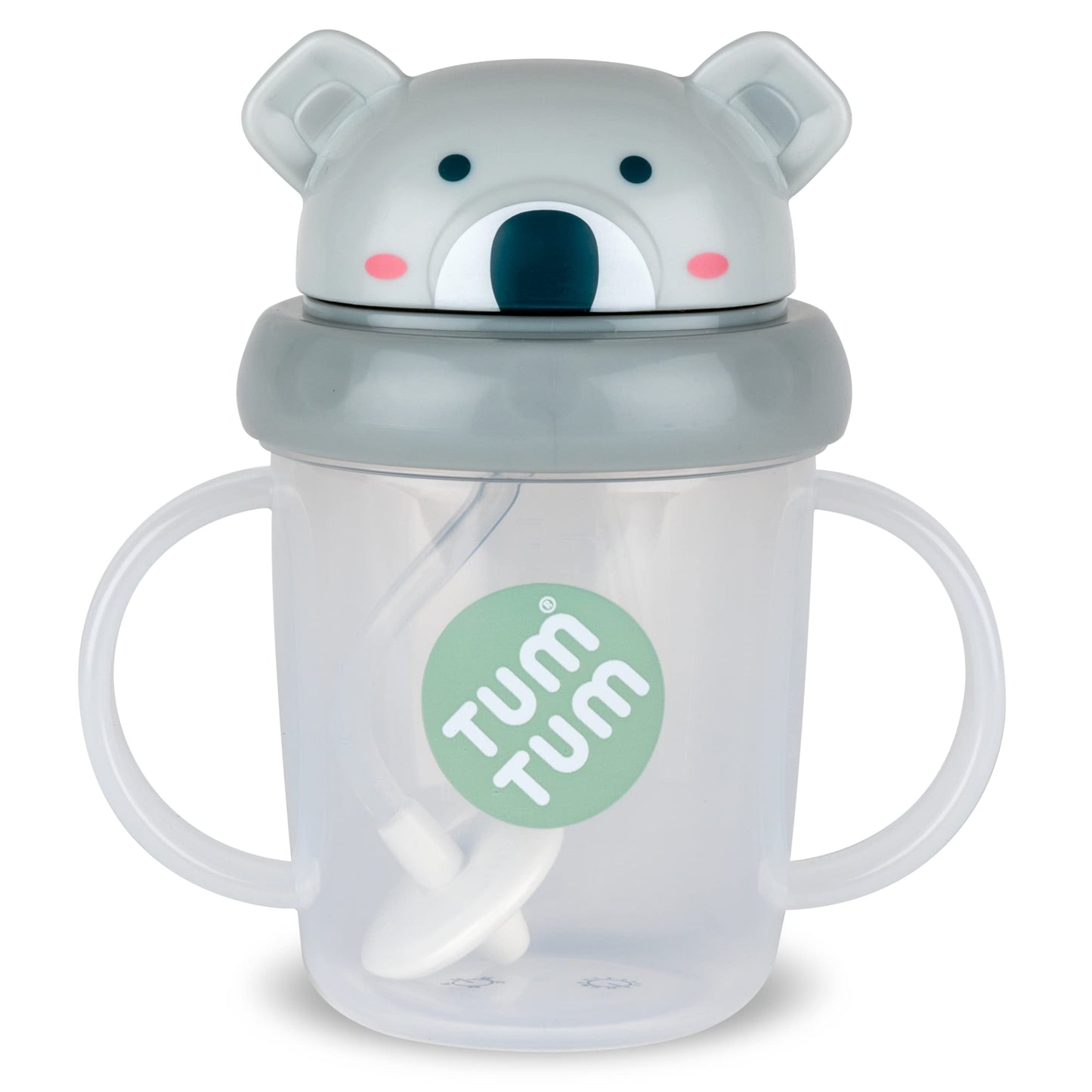 TUM TUM Tippy Up Free Flow Sippy Cup bez vārsta, mācību krūze mazuļiem, BPA nesaturoša, Kev Koala 200ml