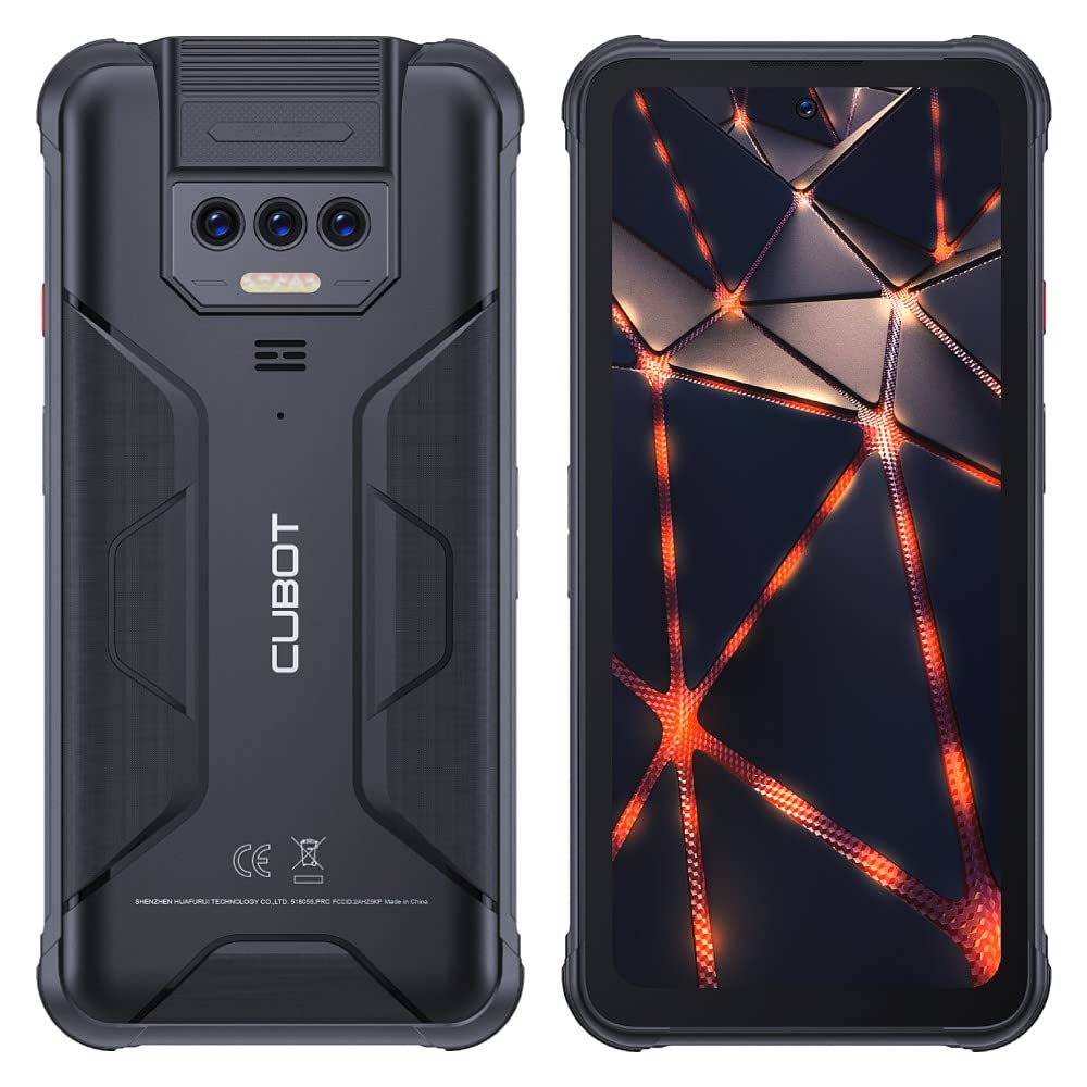 CUBOT Kingkong Power - 6.5" FHD+ smartphone, 8GB RAM, 256GB storage, 48MP triple camera, 10600mAh battery, Android 13, black