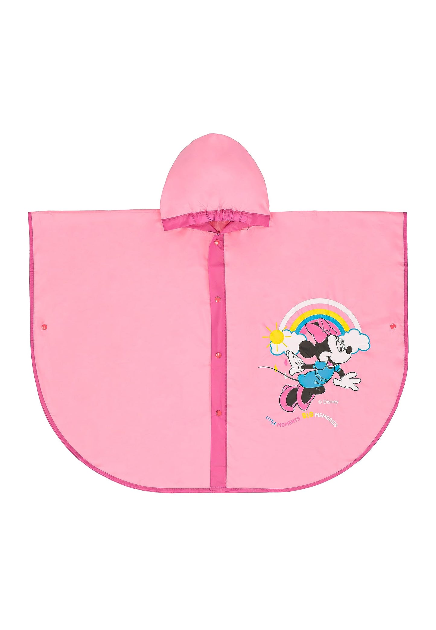 Bērnu lietus pončo Ellepi Minnie Mouse ūdensizturīgs lietus mētelis meitenēm un zēniem ar kapuci