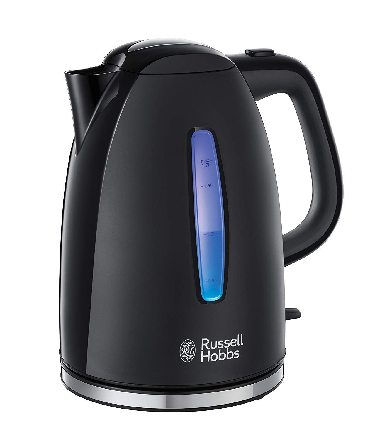 Russell Hobbs ūdens vārītājs - 1,7l, 2400W, ātrā vārīšana, izņemams filtrs, apgaismots ūdens līmenis, automātiska vāka atvēršana