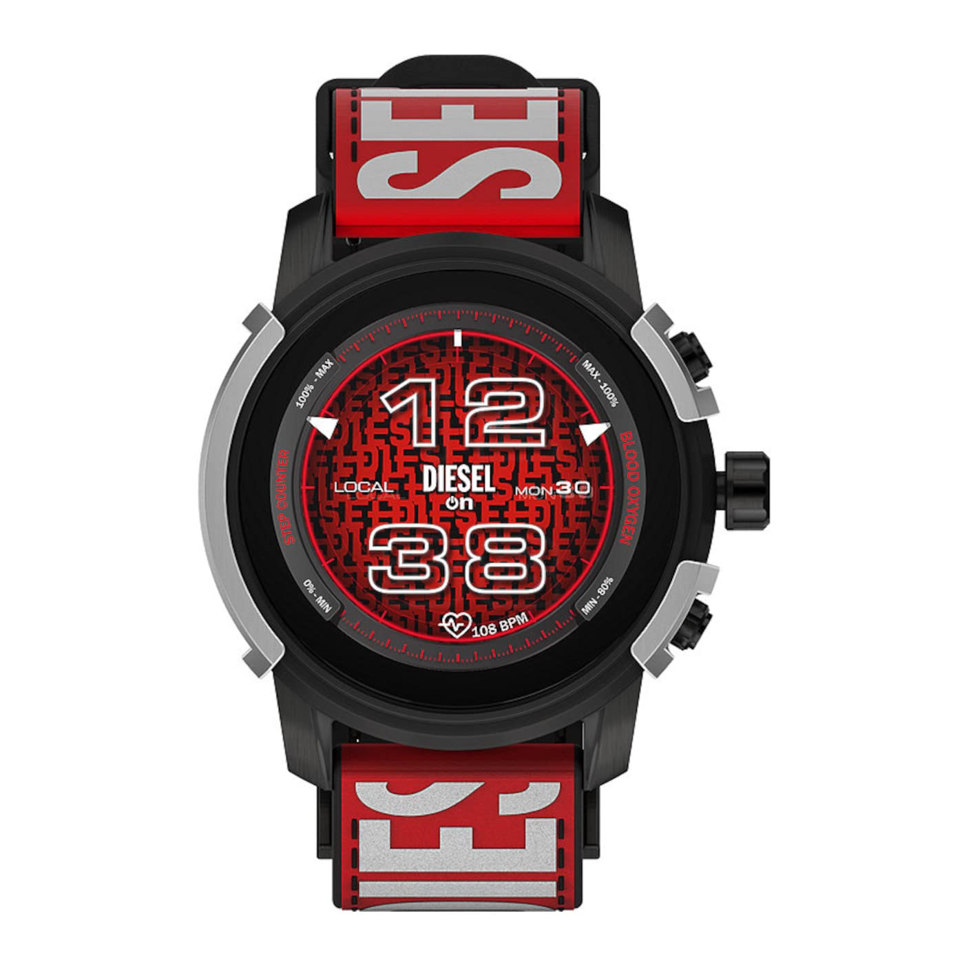 Diesel 6th Gen Smartwatch - Touchscreen, speaker, heart rate monitor, NFC, smartphone notifications, model DZT2041