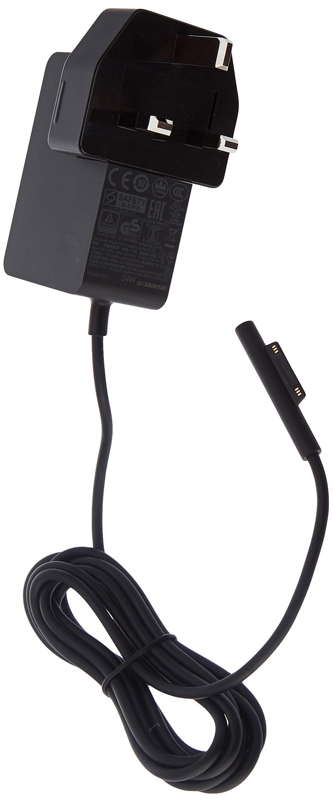 Microsoft Surface Go strāvas adapteris - 24W power supply for Surface Go, compact design, efficient charging.