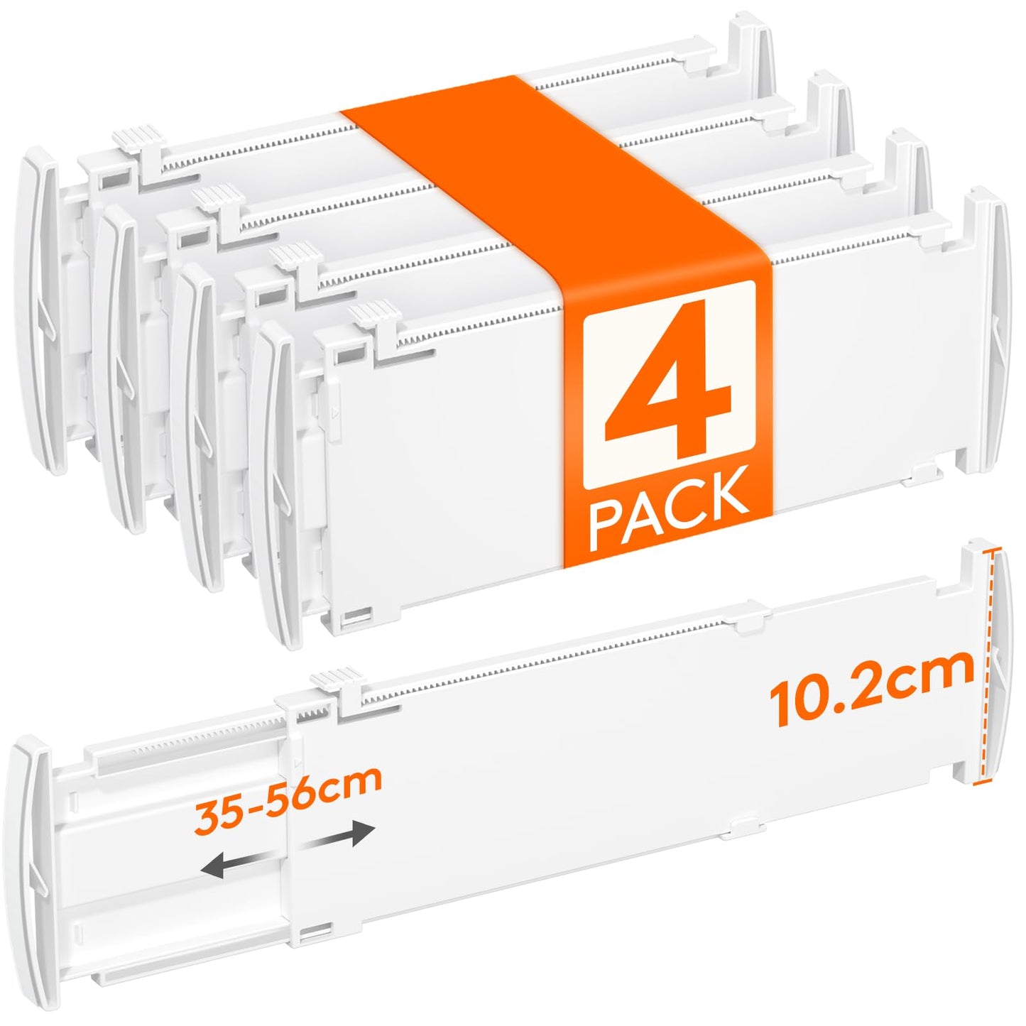 Atvilktņu sadalītāji Lifewit, 4 gab., regulējami, 35–56cm, augstums >10cm