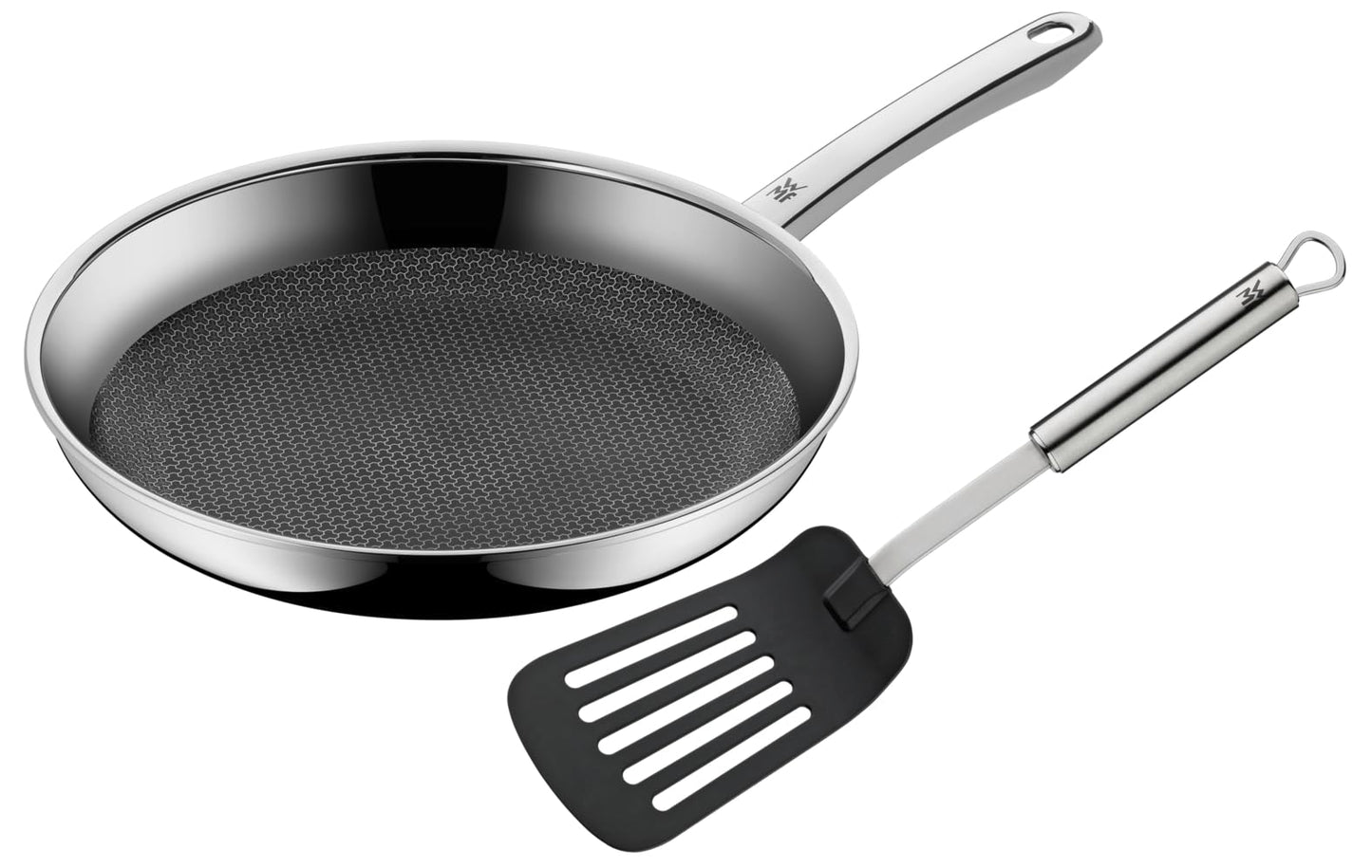 WMF Profi Resist cepamā panna 28 cm - daudzslāņu pārklājums, šūnu struktūra, nerūsējošā tērauda rokturis, cepeškrāsnij piemērota