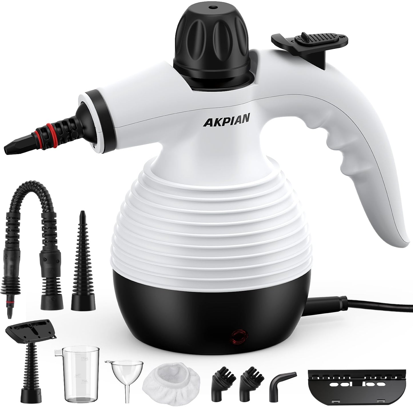 AKPIAN rokas tvaika tīrītājs, Steam Cleaner ar 10 piederumiem