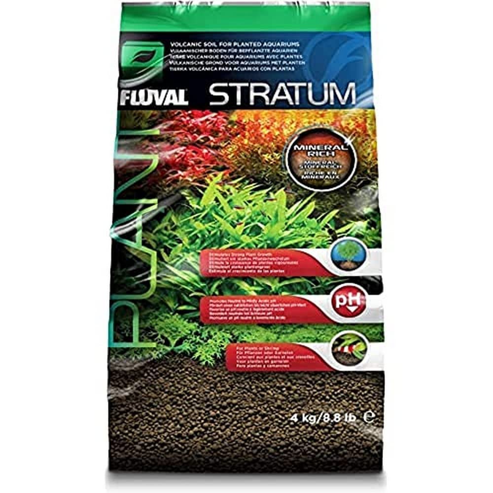 Akvārija substrāts augiem un garnelēm Fluval Stratum | vulkāniskā zeme | 4 kg