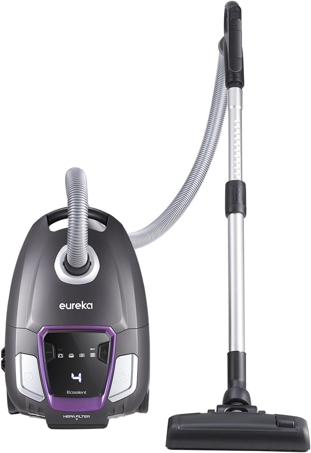 Eureka NEN300 putekļsūcējs - 700W, 62 dB, higiēnas filtrs, grīdas uzgalis cietām grīdām, parketam, paklājiem, flīzēm, 2L.