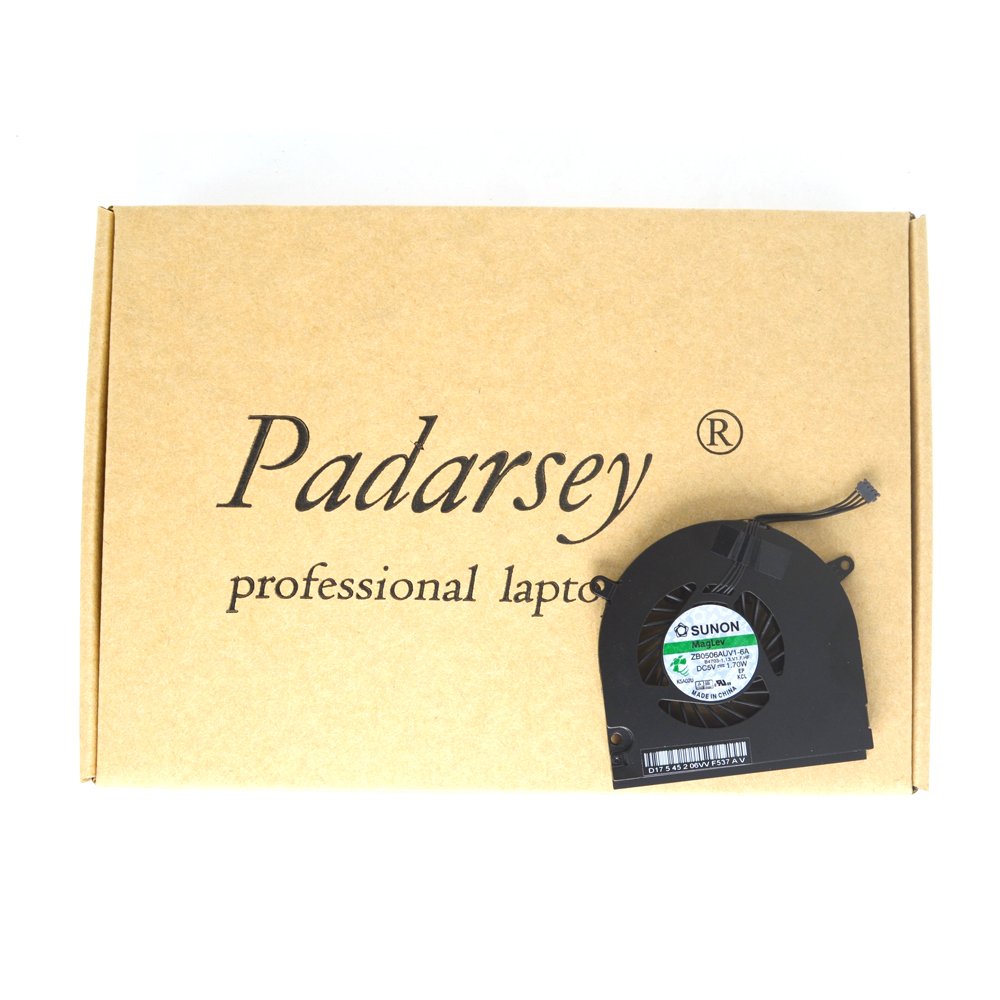 Padarsey CPU ventilators for MacBook Pro 33 cm (13 inches) Unibody A1278 A1280 A1342 - efficient cooling, easy installation.