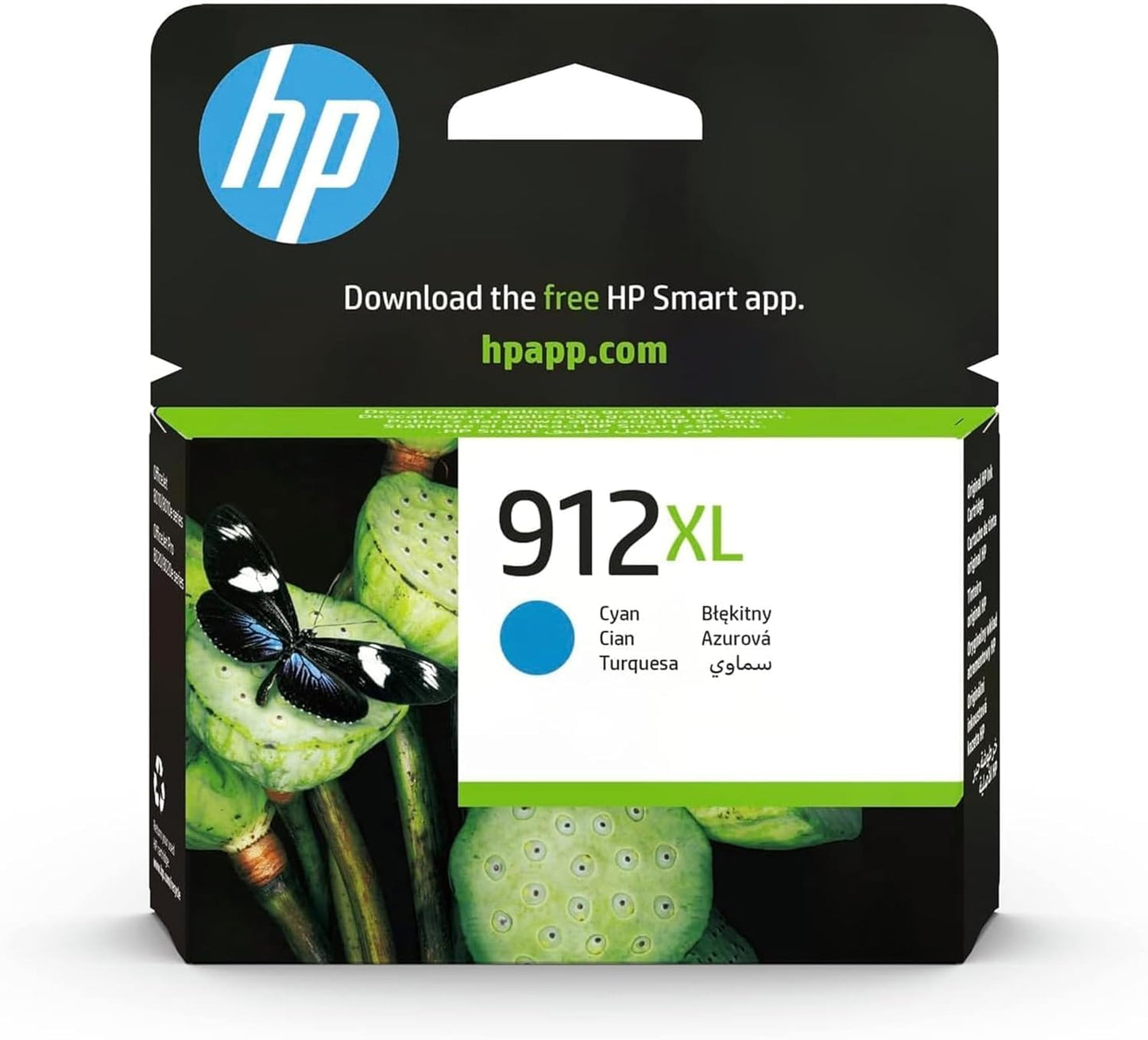 HP 912XL Zila oriģinālā augstas ietilpības printera kasetne, saderīga ar HP OfficeJet Pro 8010-8025.