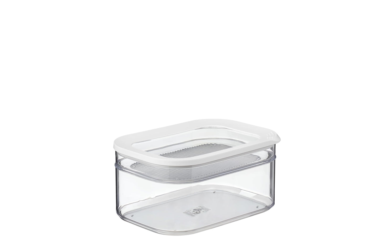 Mepal Modula ledusskapja kaste ar vāku, pārtikas uzglabāšanas trauks gaļai un sieram, 550 + 2000 ml, White