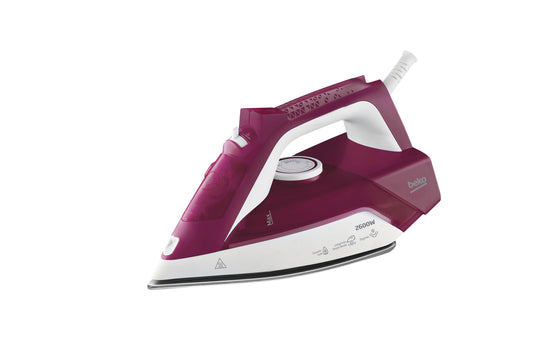 Beko SIM3126R - 2600W vertical steamer, automatic cleaning, 240ml capacity, red color.