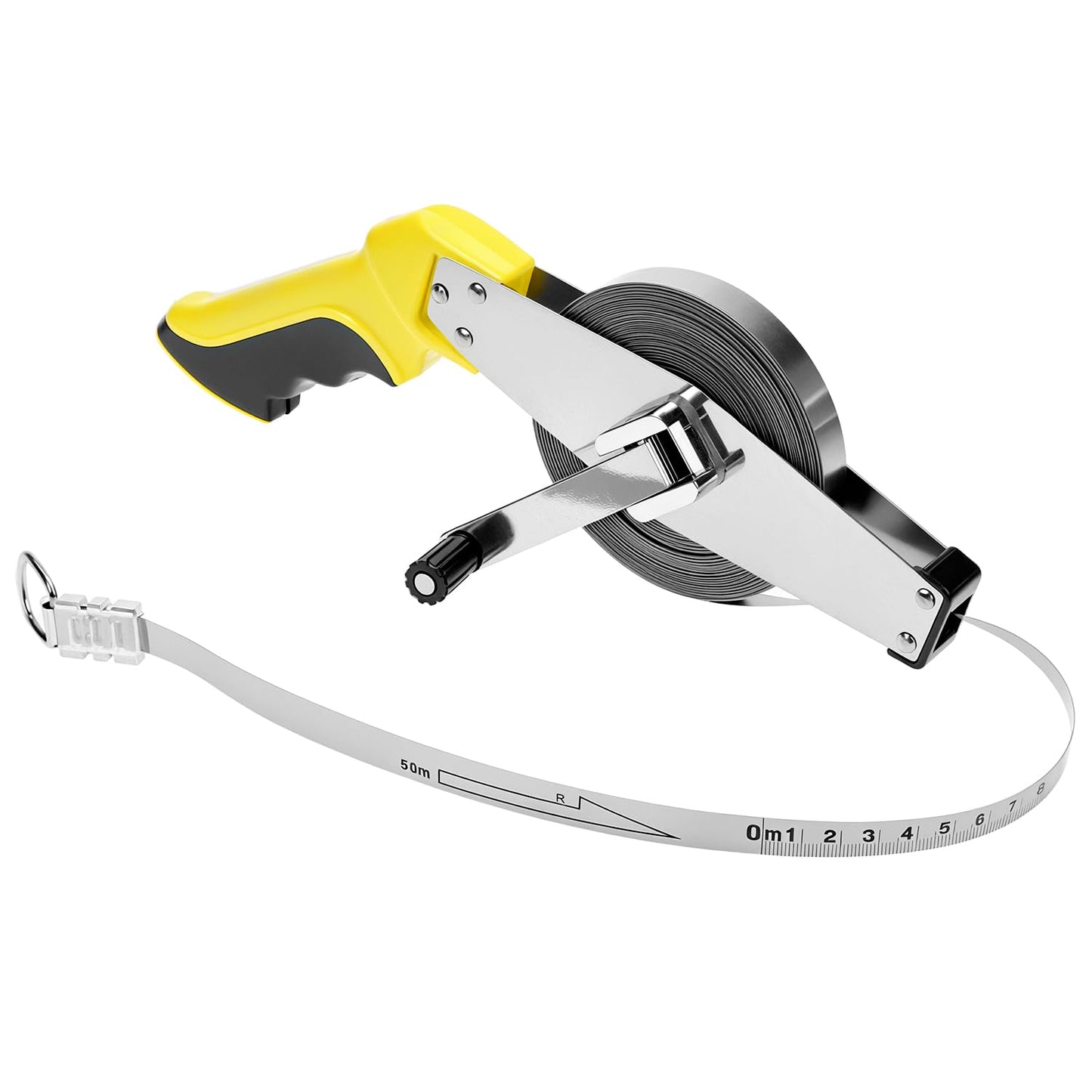 Rullmērlente QWORK®, 50 m, ar ergonomisku rokturi, būvlaukumam