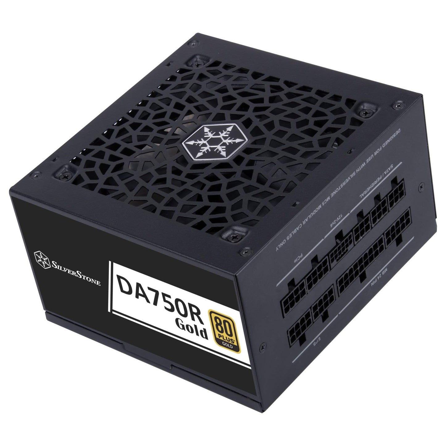 SilverStone DA750R Gold - 750W fully modular ATX power supply, 80 Plus Gold, ATX 3.0 & PCIe 5.0 compatible.