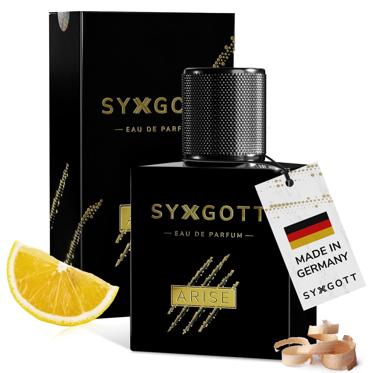 Vīriešu smaržas SYXGOTT ARISE ar feromonu eļļu, Eau de Parfum, bezmaksas smaržu paraugs, svaigs augļu aromāts pavasarim un vasarai
