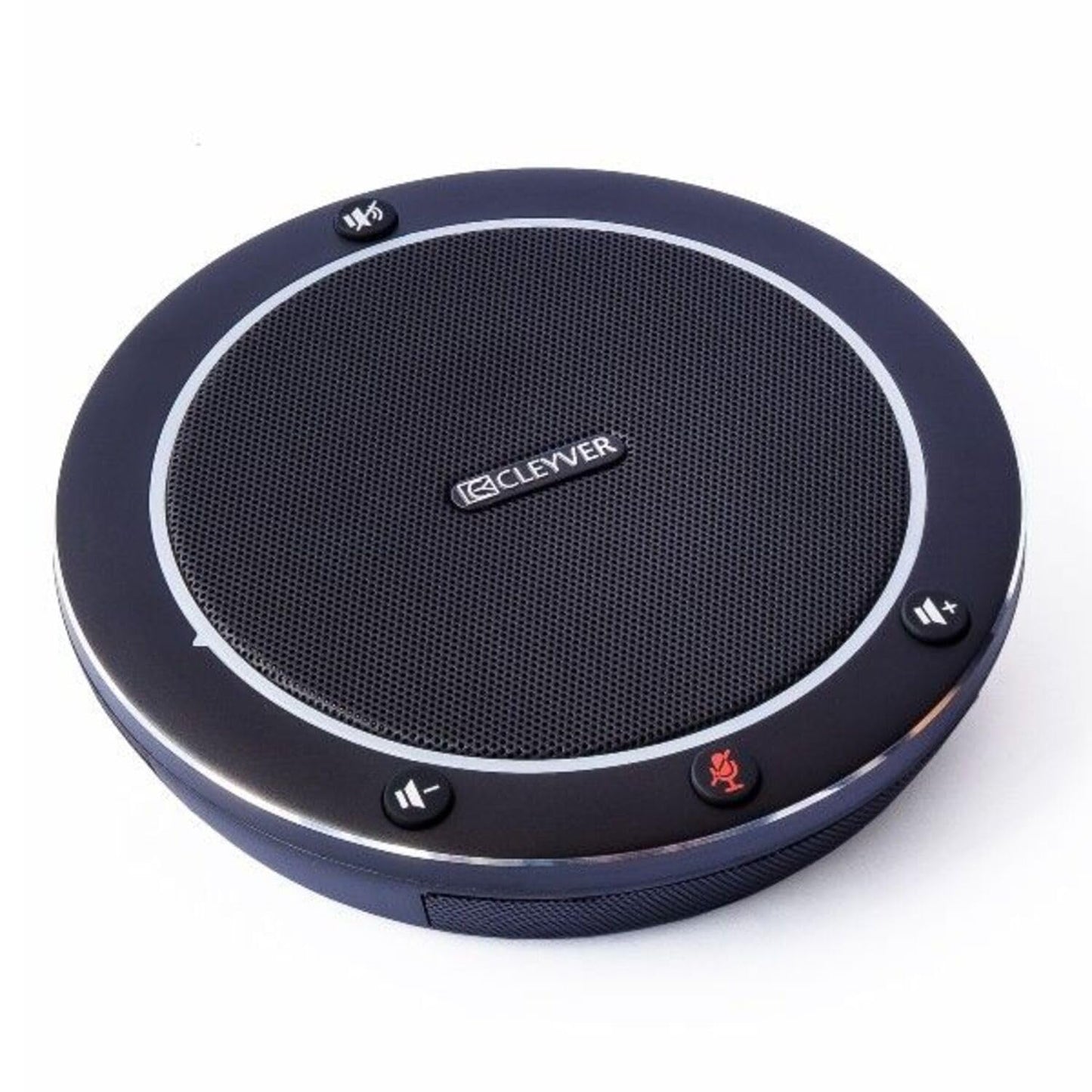 Cleyver Speaker Chat USB, melns, skaļrunis, konferences, vadu, USB-A, 3,5 mm ligzda, 2 mikrofonus 360°, traucējošo trokšņu nomākšana, atbalss pārtraukšana, saderīgs ar visām.