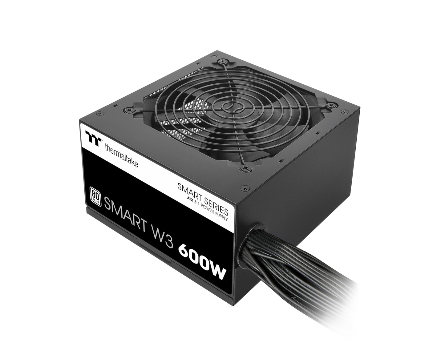 Thermaltake Smart W3 600W - ATX 3.1 power supply, 80Plus White efficiency, reliable performance for gaming PCs.