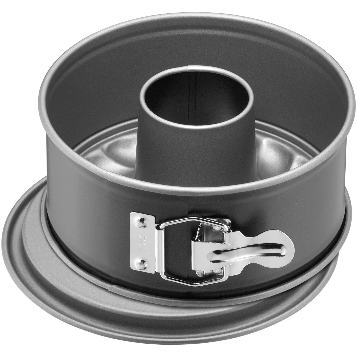 Apaļā cepamforma ar noņemamu malu ORIGINAL KAISER Inspiration Mini Springform 18 cm, ar papildu cauruļveida pamatni, neliela kūku forma, nelīpošs pārklājums, maza springform forma 1/2 receptes porcijai, piemērota karstā gaisa fritētavai