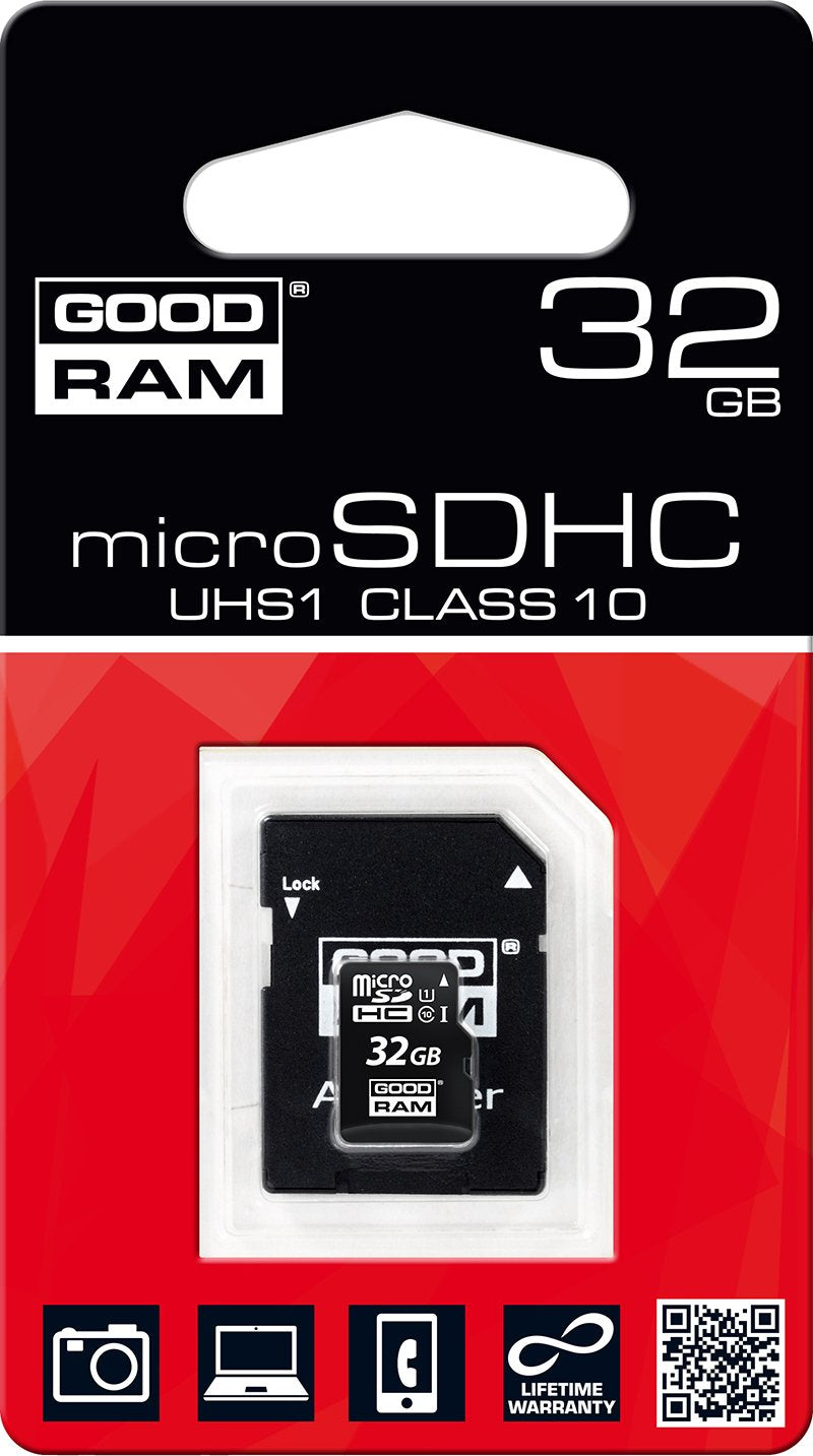 Goodram C10 MicroSD atmiņas karte, Micro-SDHC, 32 GB