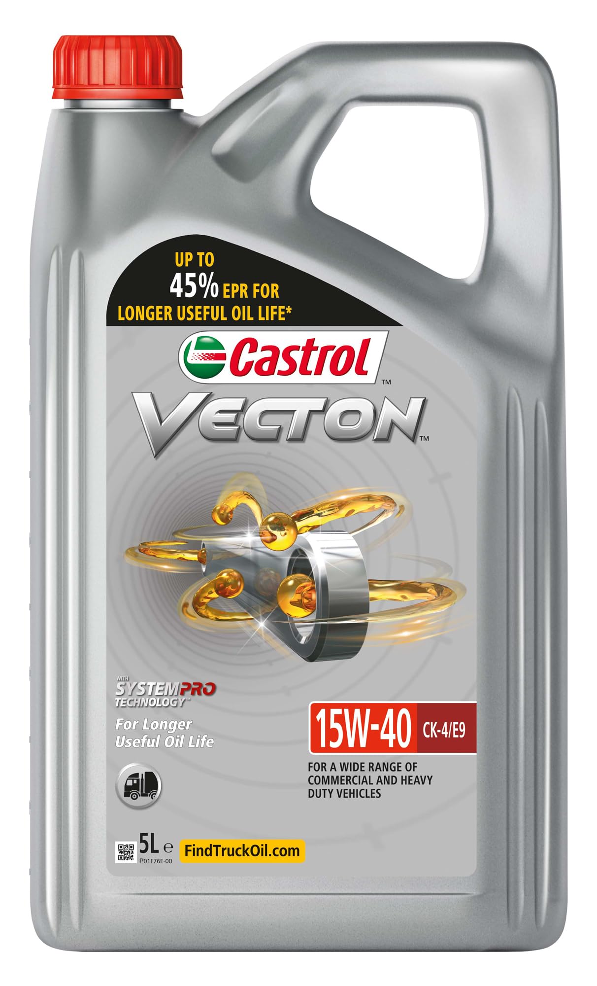 Castrol Vecton 15W-40 CK-4/E9 motoru eļļa, 5L