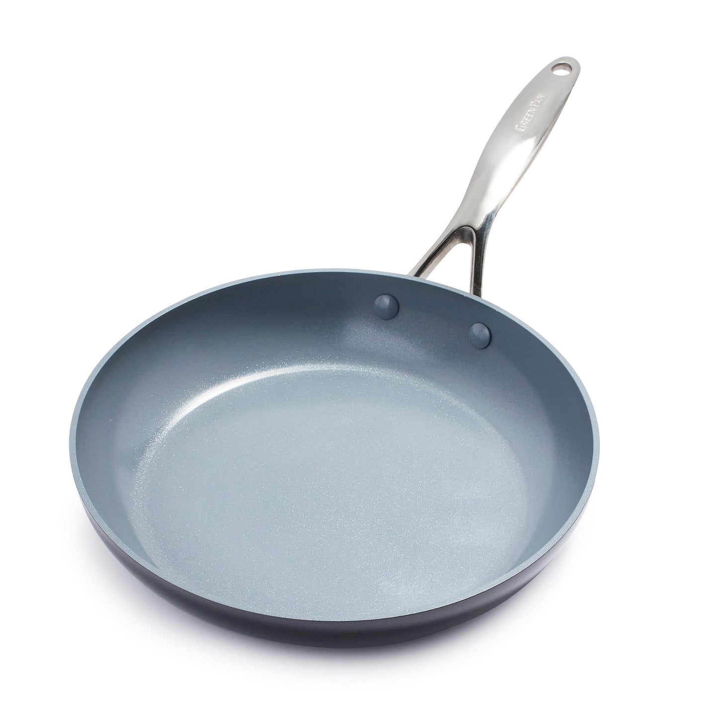 GreenPan Valencia Pro 30 cm panna - cieti anodēta, bez PFAS, piemērota indukcijai un trauku mazgāšanai, pelēka.