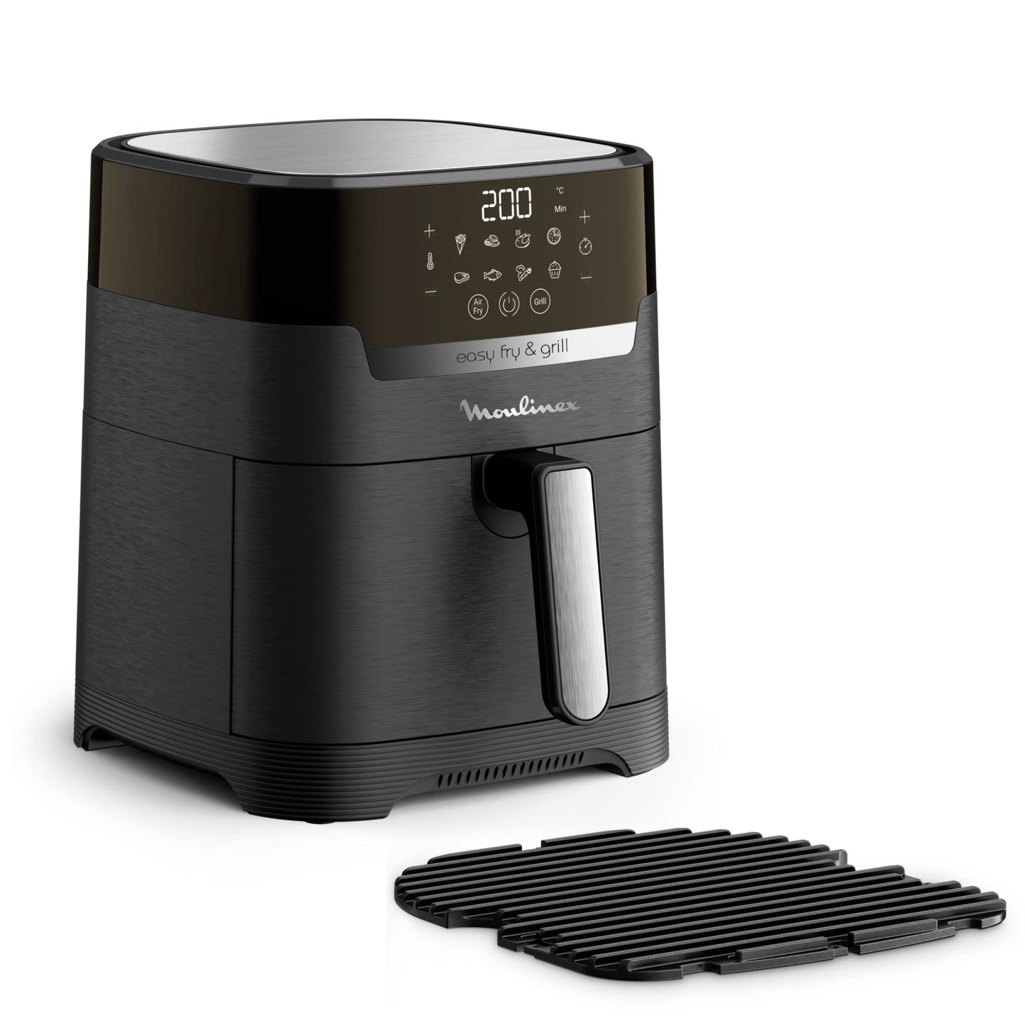 Moulinex Easy Fry & Grill Digital - 2-in-1 air fryer and grill, 4.2L capacity, 8 programs, adjustable temperature, timer, black