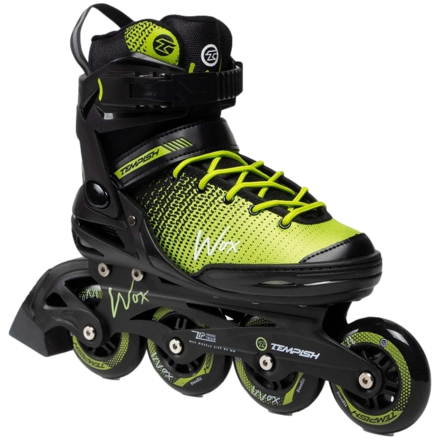 TEMPISH Wox fitnesa inline skrituļslidas vīriešiem | optimāls atbalsts un ērts komforts | fitnesa un brīvā laika skrituļslidas | melna/zaļa, 43