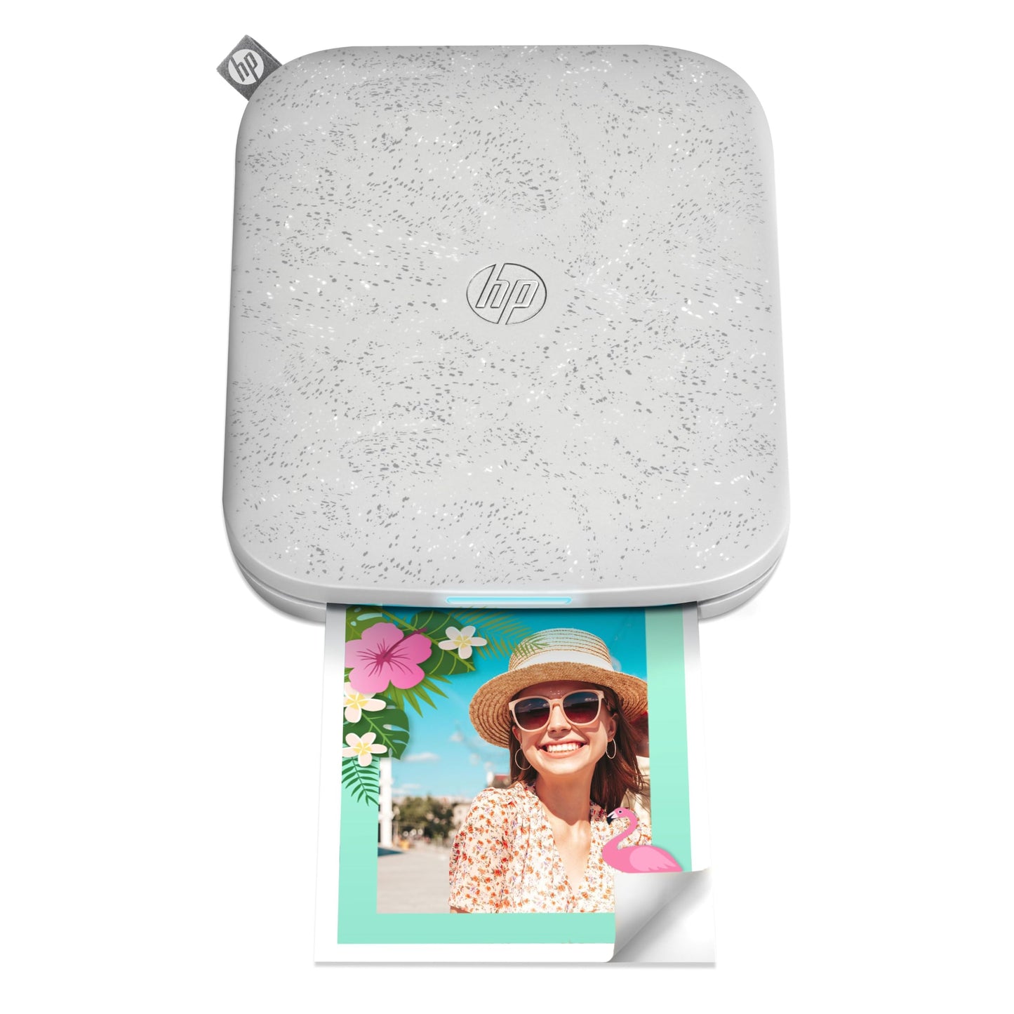 HP Sprocket mobilais fotoprinteris 3x4 (8,9 x 10,8 cm) tūlītējai foto drukāšanai un scrapbooking ar pašlīmējošu Zink fotopapīru, balts