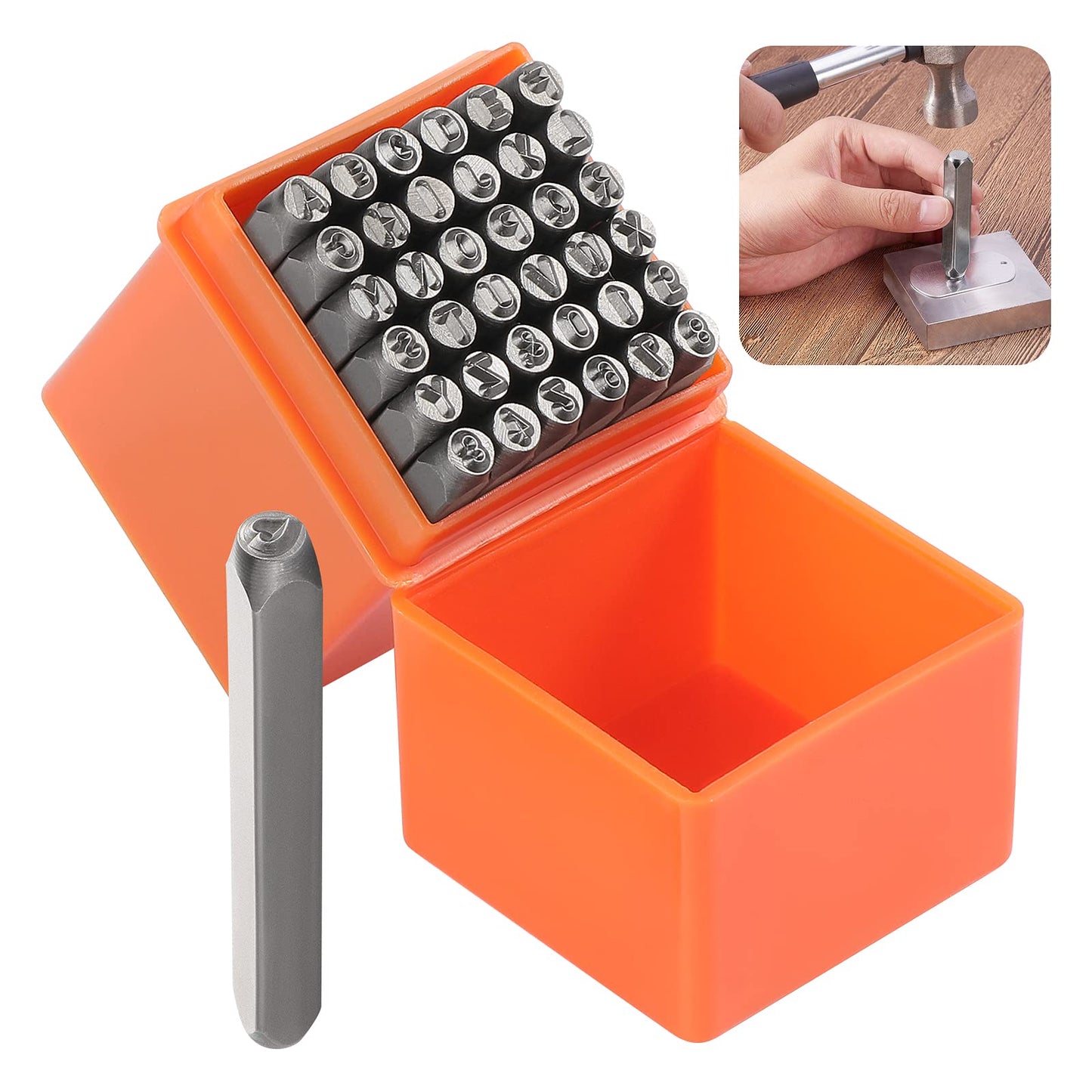 Booramy 37 gabalu sitamo zīmju komplekts, 3mm burtu un ciparu sitampi A-Z, 0-9, & un Love zīmogs metālam, plastmasai, kokam, ādai, DIY rotu izgatavošanai