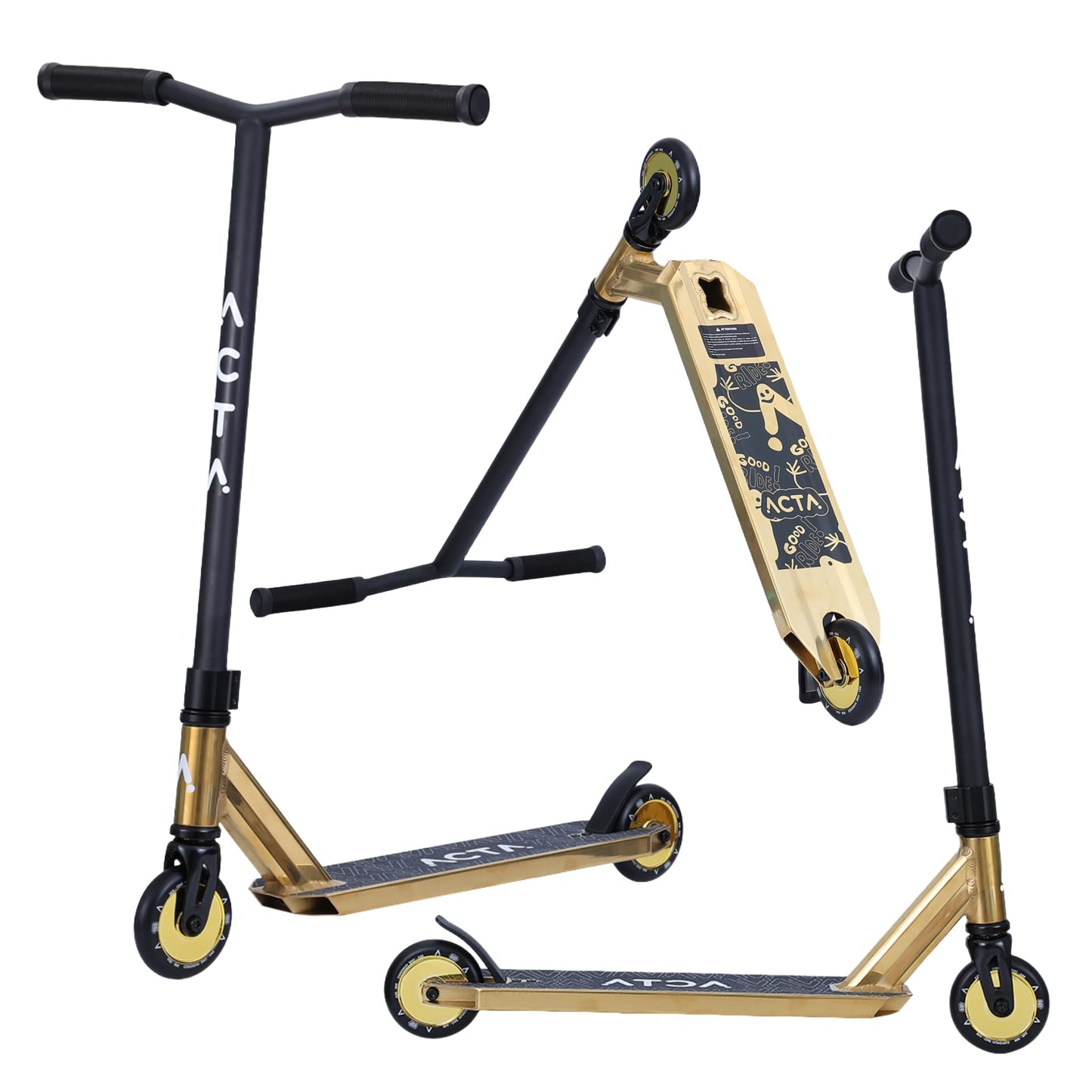 ACTA Stunt Scooter KSP Gold triku skrejritenis, Freestyle Kickscooter