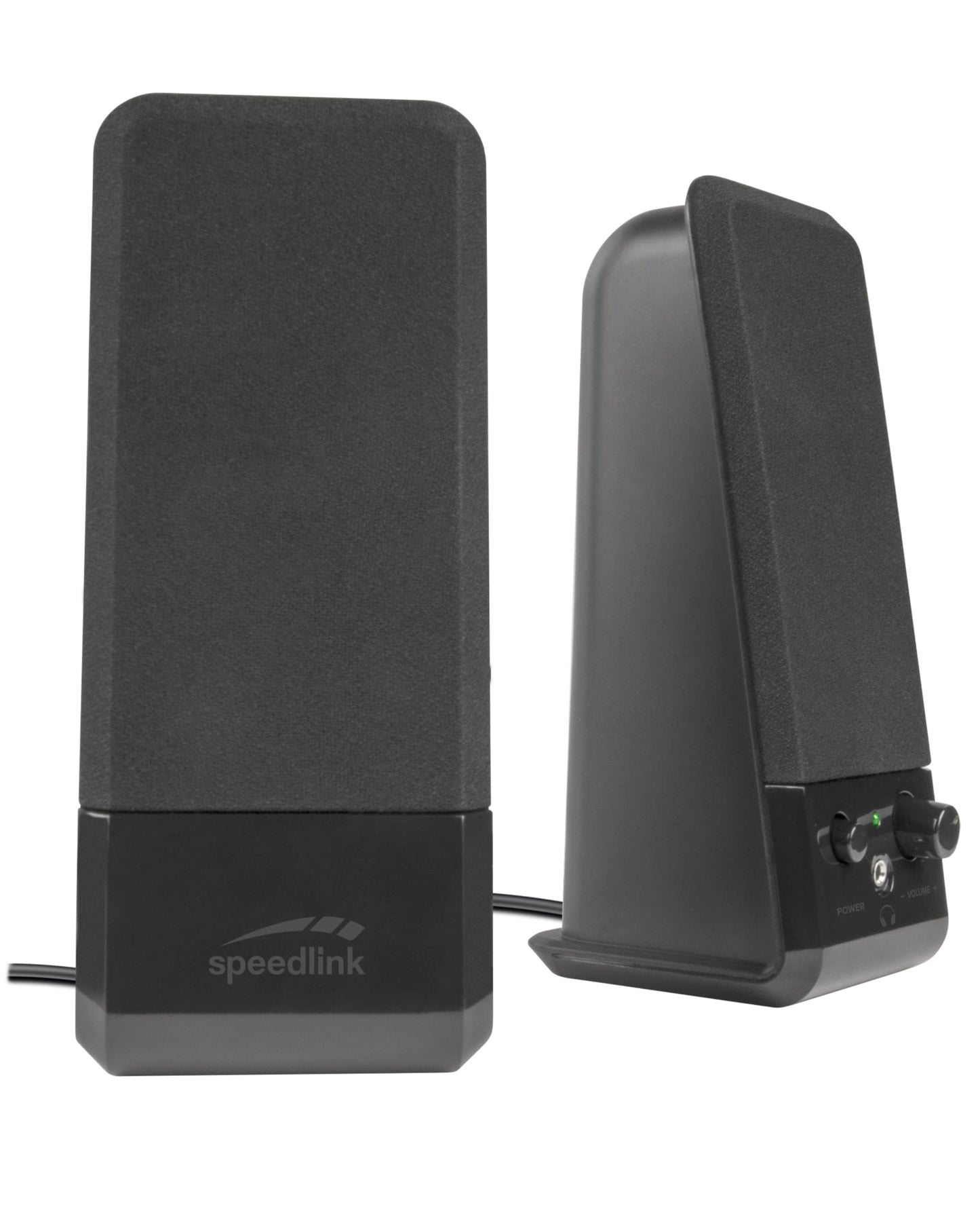 Datora skaļruņi Speedlink EVENT Stereo ar 3,5mm spraudni, USB, 12 Watt, melni