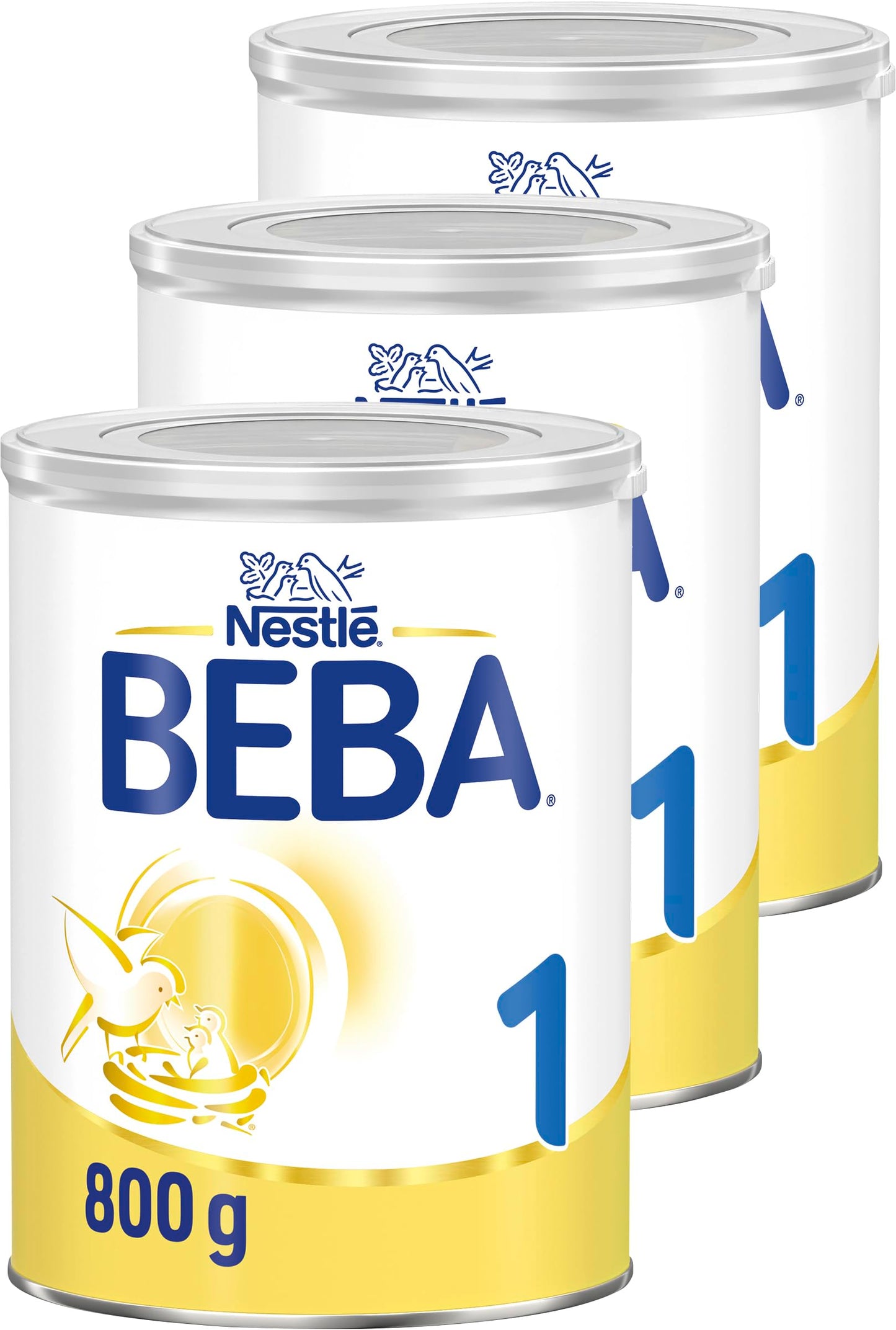 Zīdaiņu maisījums BEBA 1 – no dzimšanas, piena pulveris 3 x 800g