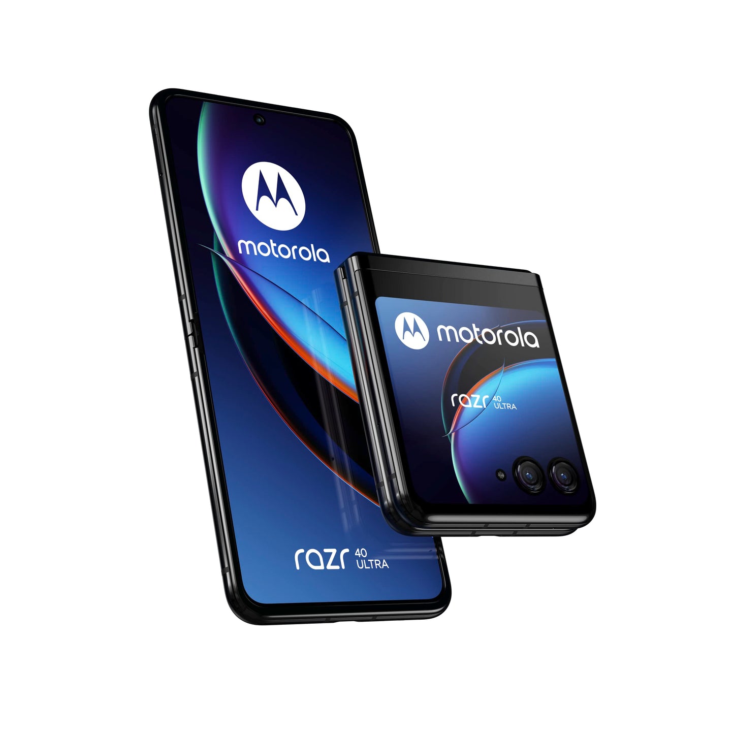 Motorola Moto Razr 40 Ultra - 8GB RAM, 256GB storage, sleek black design, foldable display, advanced camera features.