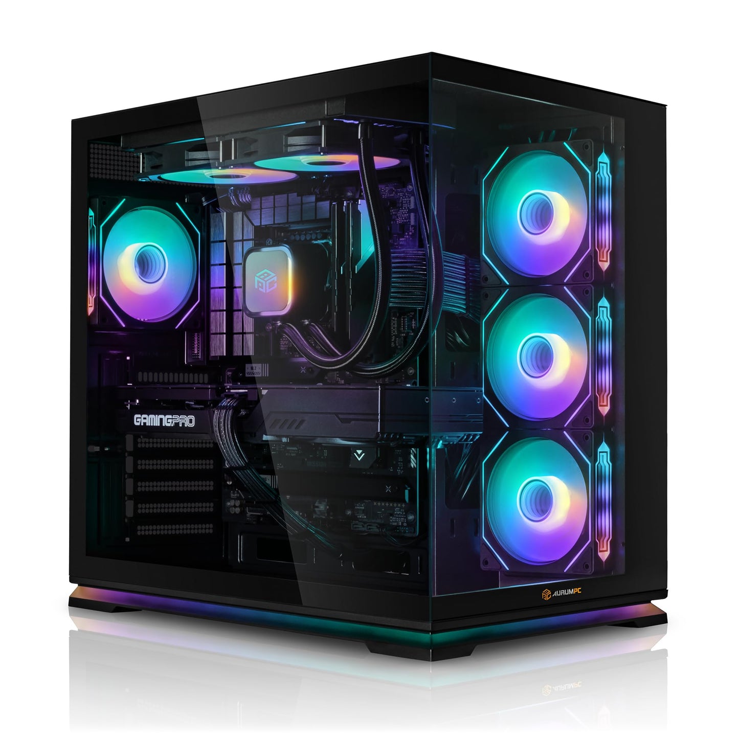 Aurum Gaming PC Intel Core i9-12900KF • GeForce RTX5070 12GB • 32GB DDR4 • 1000GB M.2 SSD • Windows 11 • ūdens dzesēšana • WLAN • spēļu dators