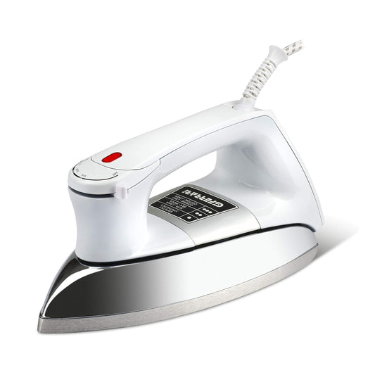 G3 Ferrari G40013 sausā gludeklis - tērauda plāksne, kompakts dizains, efektīva gludināšana, moderns izskats.