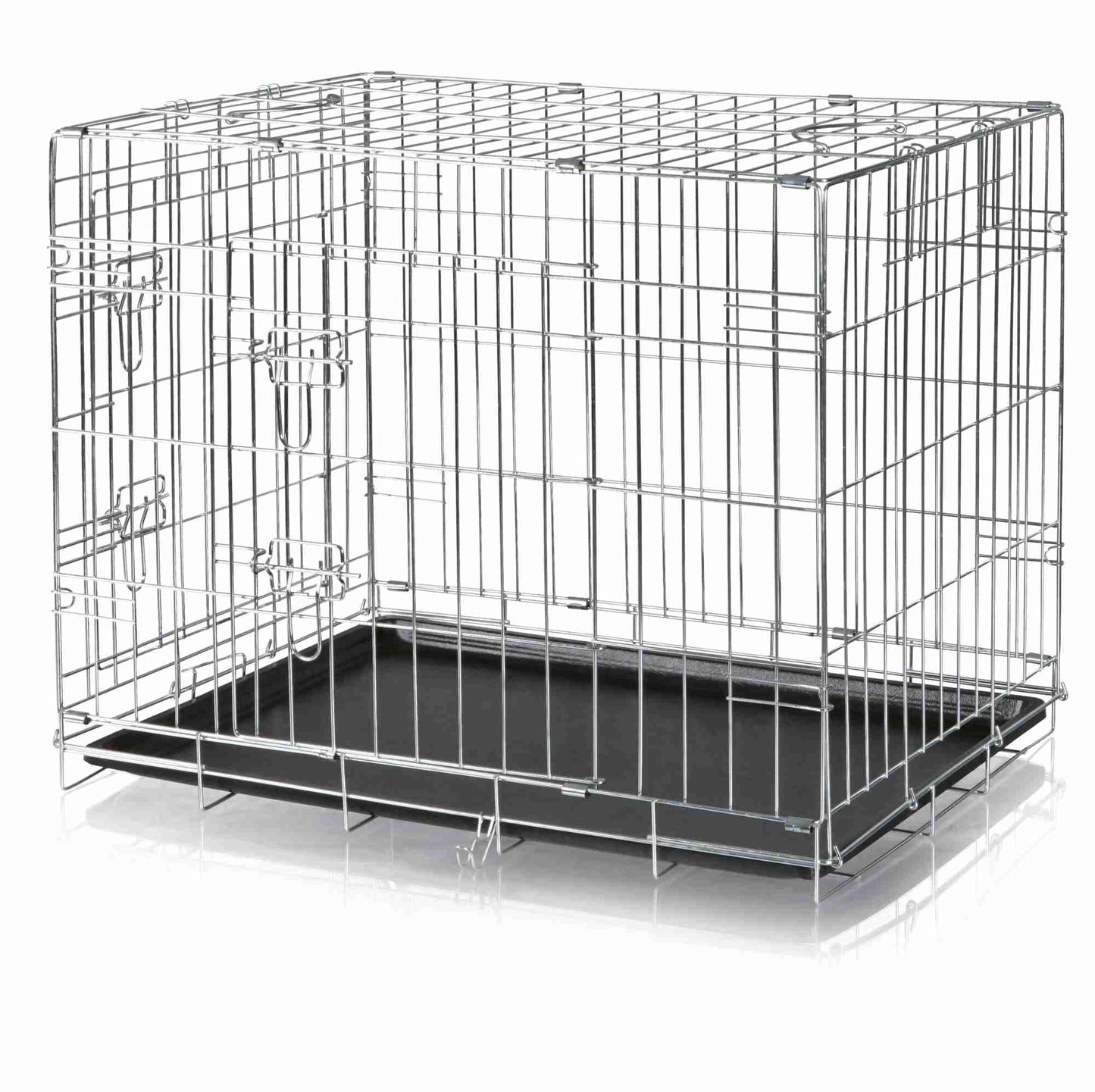 TRIXIE suņu kaste Home M, salokāma, 2 durvis, cinkota – 78 x 62 x 55 cm
