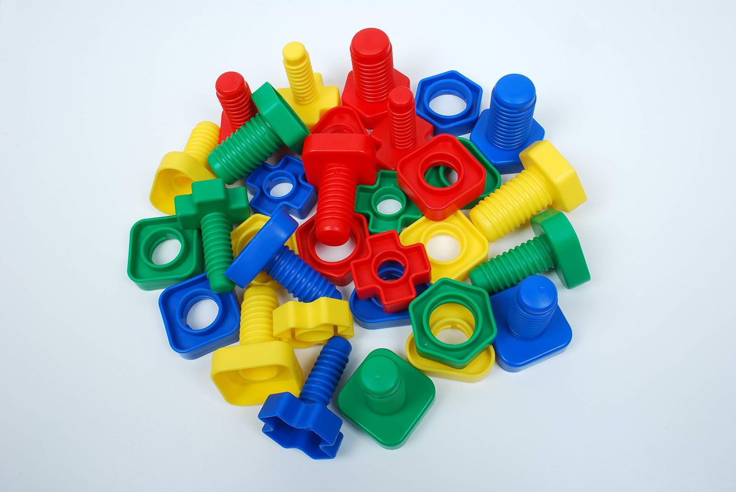 EDX Education 72255 uzgriežņu un skrūvju modelis - 32 gab., mācību rīks, attīsta motoriku un radošumu.