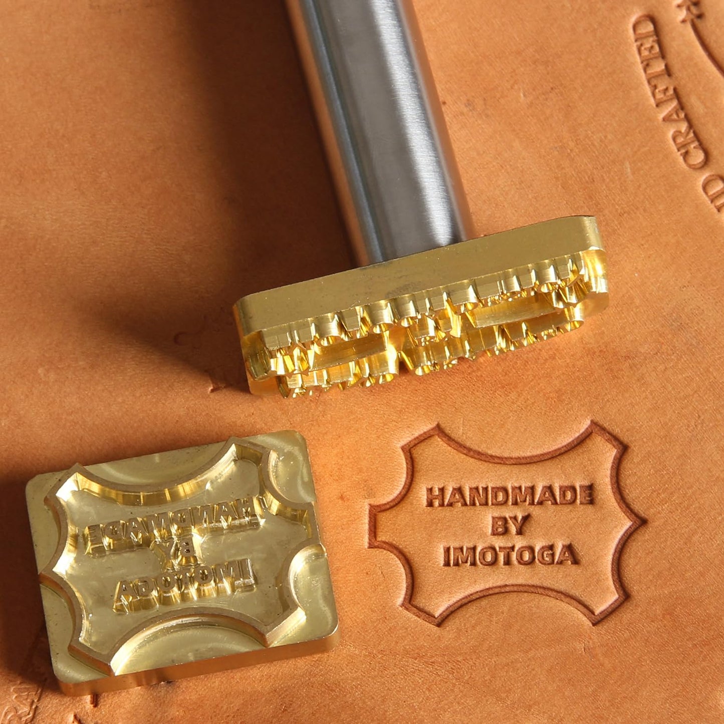 Lāzergravēts ādas zīmogs ar individuālu dizainu no misiņa, personalizēts Custom Leather Stamp ar logo vai tekstu, ādas reljefa rīks, Branding Eisen ādas amatniecībai un DIY, dāvana ādas meistariem (2,5 cm)