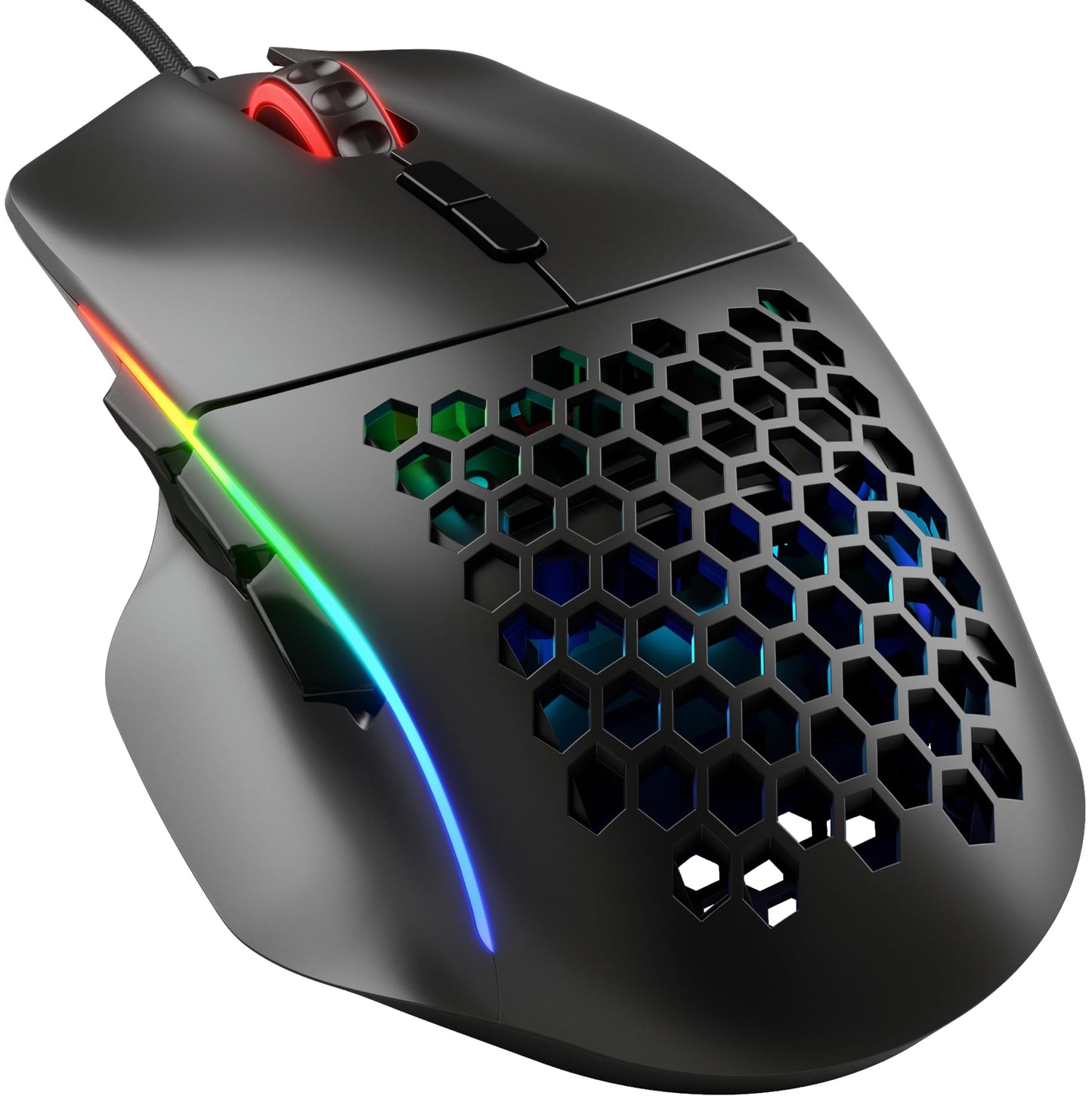Glorious Gaming Model I - Īpaši viegla 69 g, 9 programmējamas pogas, RGB apgaismojums, PTFE kājiņas, sānu īkšķa balsts, melna.