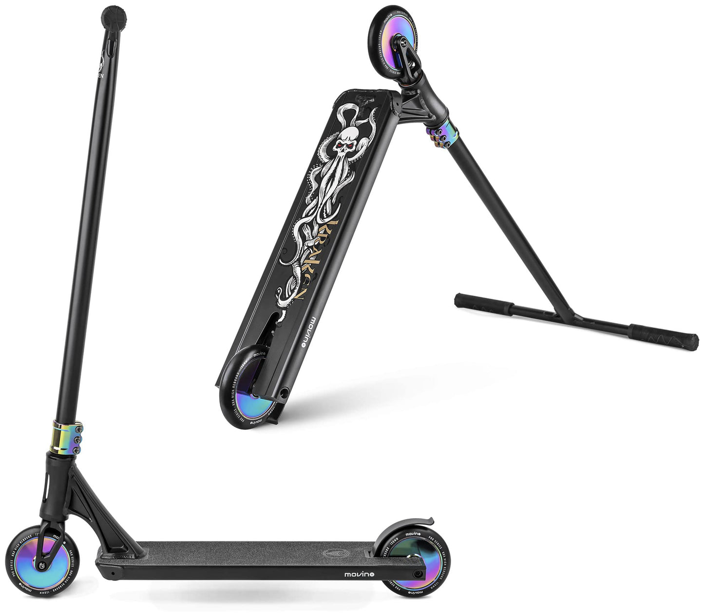 Freestyle skrejritenis Movino Kraken | Pro Street stunt skrejritenis | IHC | ABEC 9 gultņi | skrejritenis pieaugušajiem un bērniem | triku skrejritenis | svars 4,2 kg