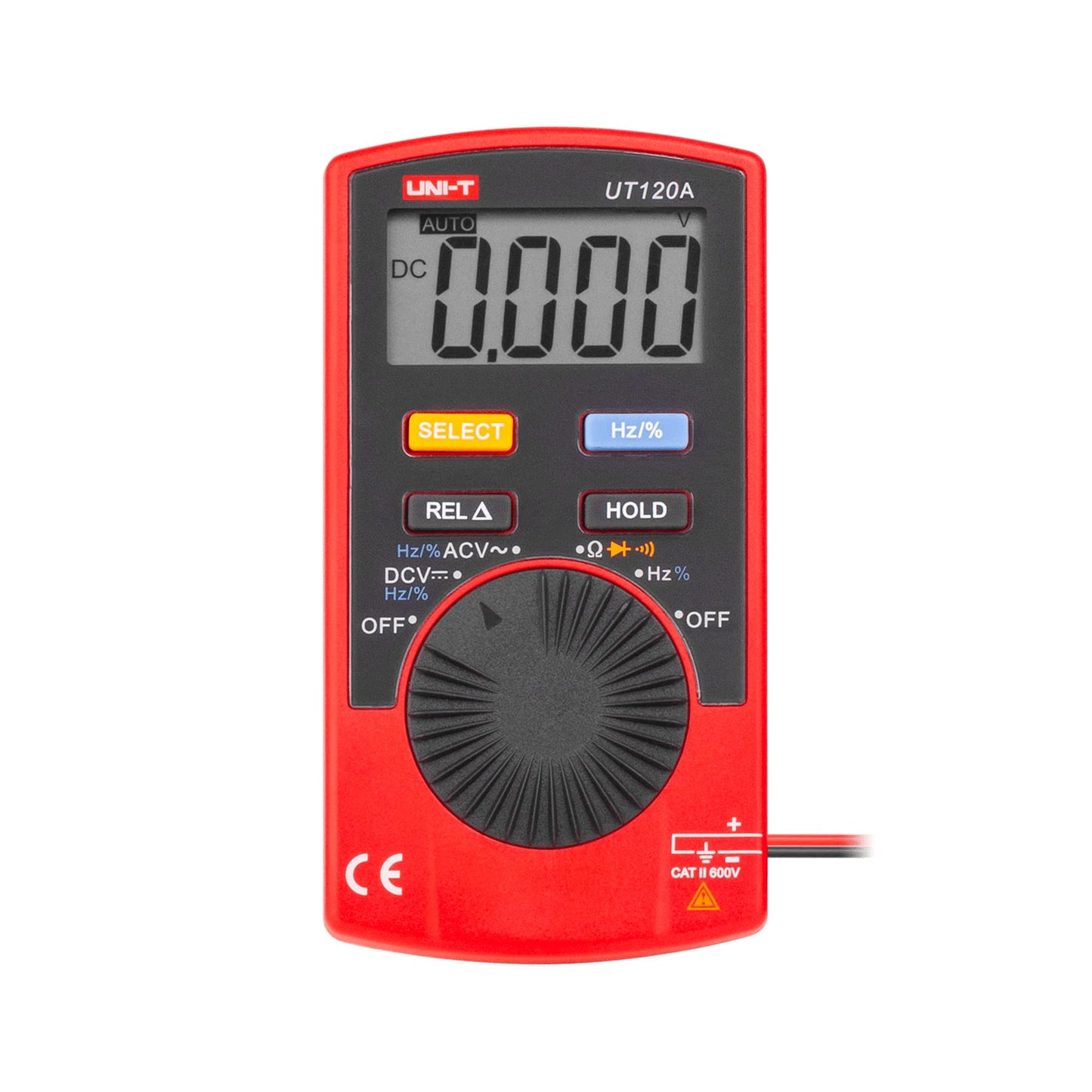 UNI-T UT120A/MIE0143 digitālais multimetrs, sarkans/melns