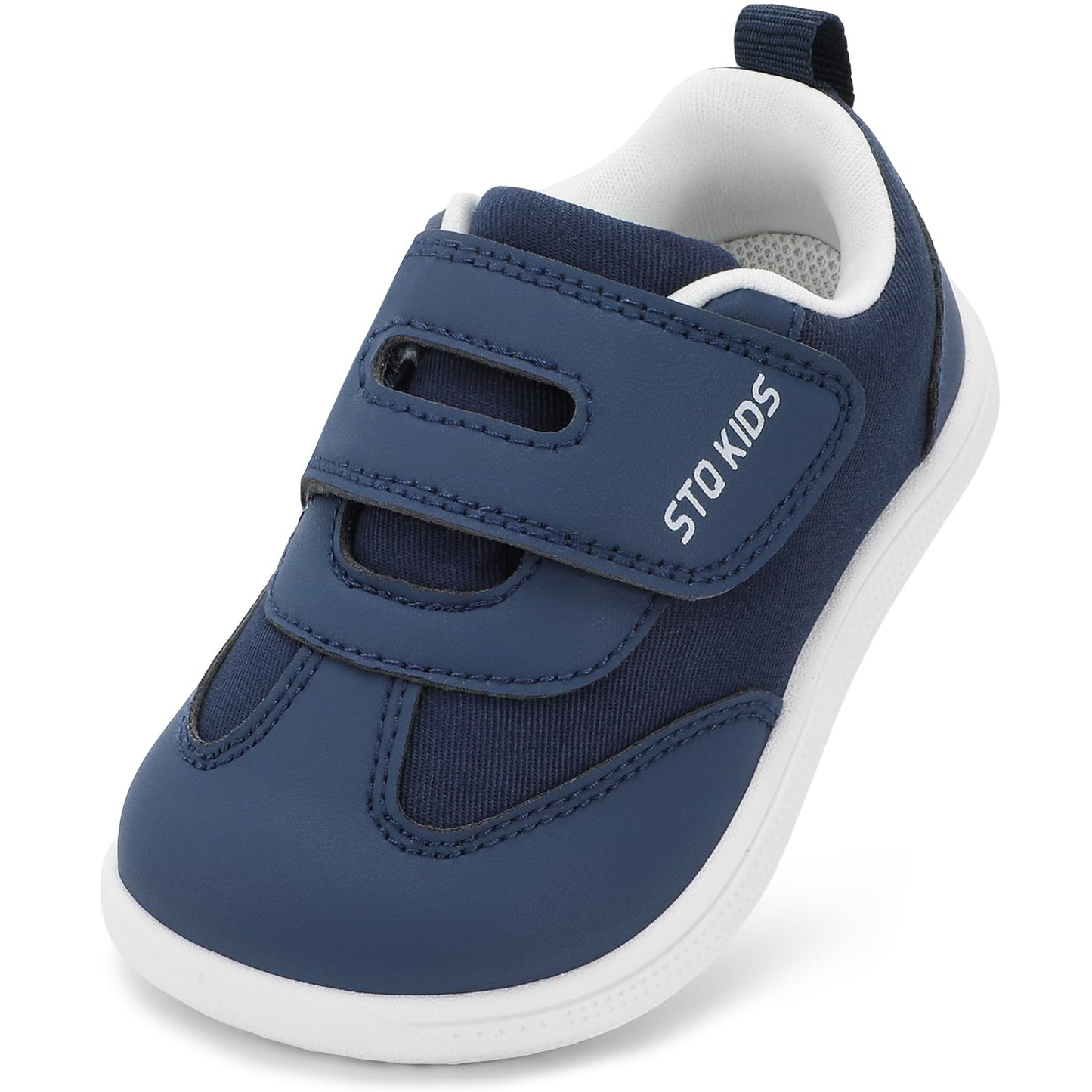 STQ KIDS barfotnes apavi bērniem, plati sporta apavi zēniem, navy 24 EU, plati