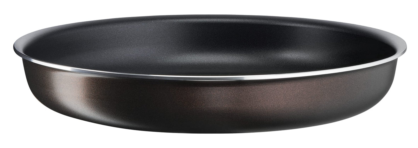 Tefal Ingenio Easy Plus 22 cm panna - sakraujama, nelīpoša, piemērota visiem plīts veidiem, izņemot indukciju.