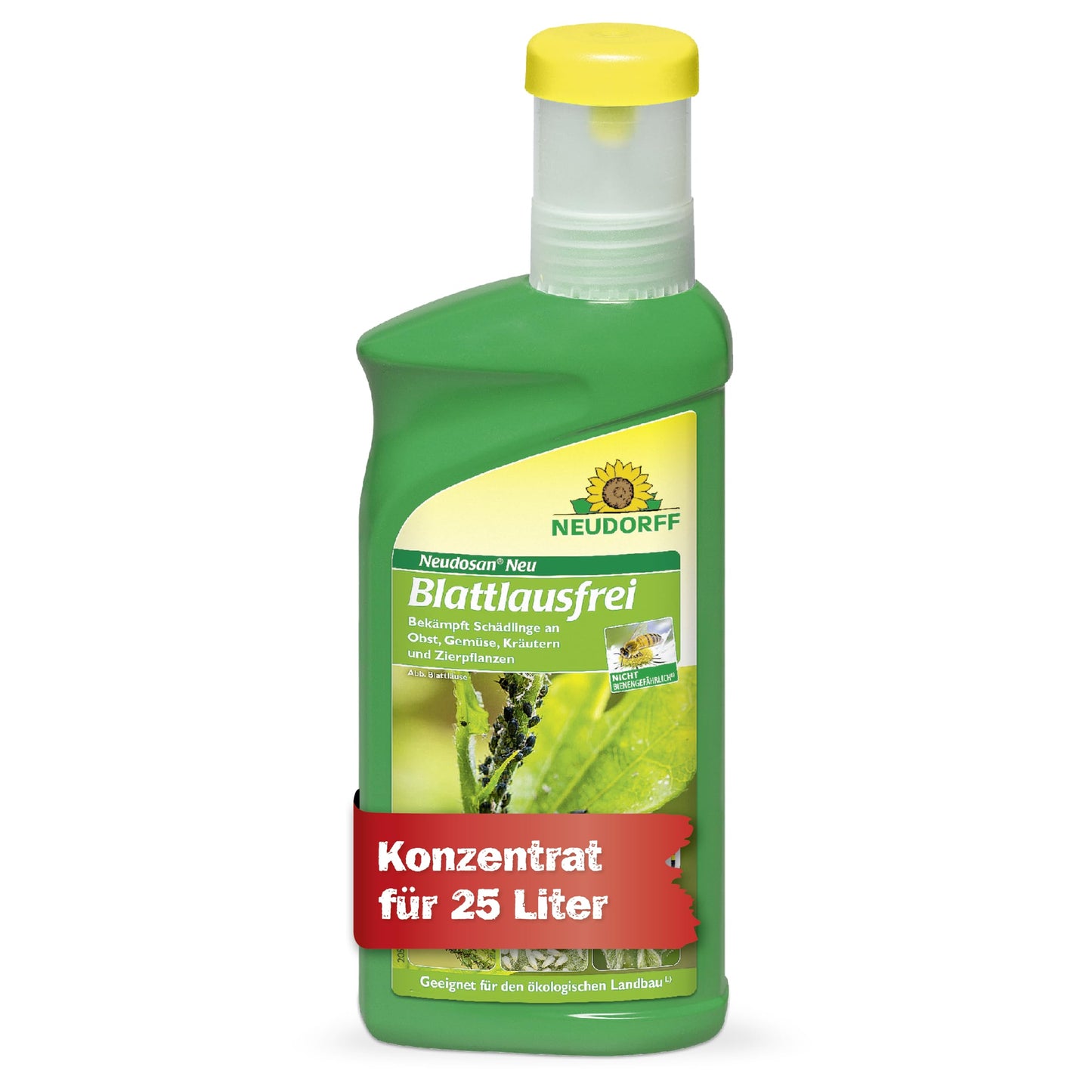 Aphīdu iznīcinātājs Neudorff Neudosan Neu Blattlausfrei – koncentrāts pret laputīm, baltblusiņām un tīklērcēm augļiem, dārzeņiem, garšaugiem un dekoratīvajiem augiem, 500 ml