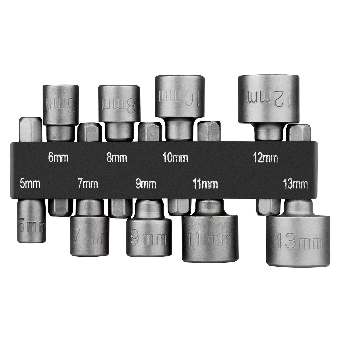 Steckschlüssel uzgaļu komplekts HPHOPE, 9 gab. 5mm-13mm, uzgaļu adapteris