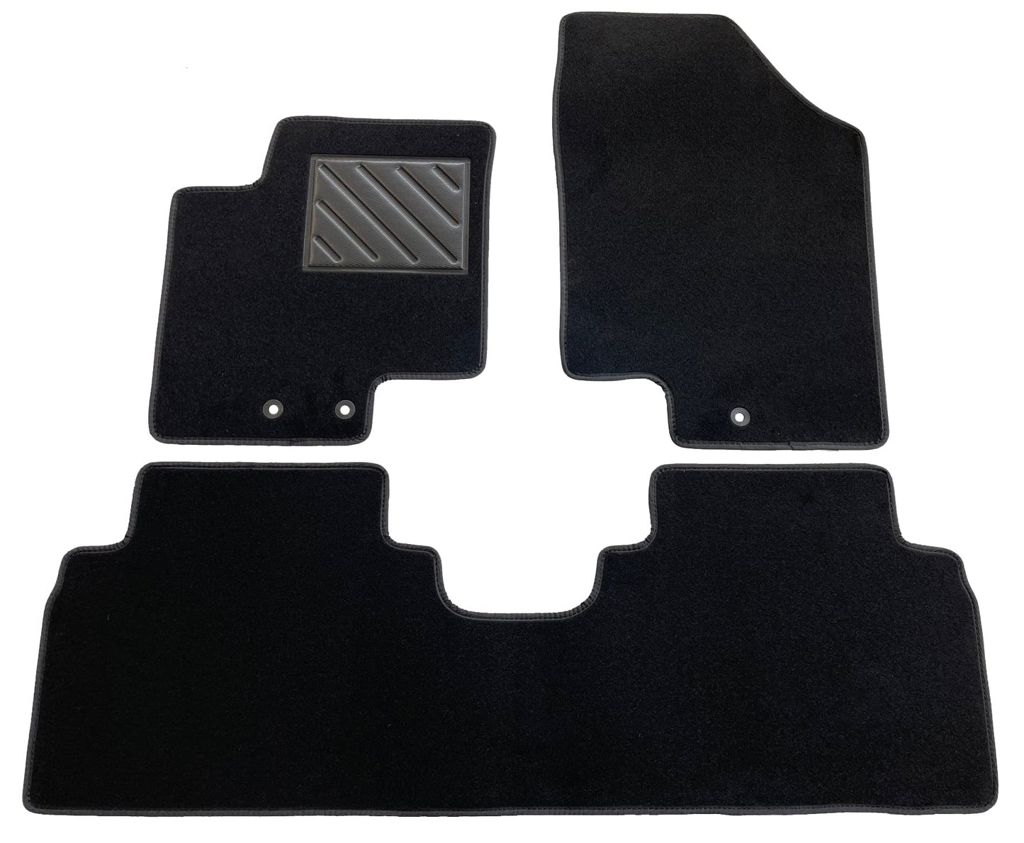 MAT10 – Auto paklāji, kas piemēroti VW Polo 6 (gads 09/2017 - 03/2021, tips AW) no velūra | 4 daļu automašīnu paklāju komplekts | izturīga oriģinālo ražotāju kvalitāte, ražots Vācijā, melns