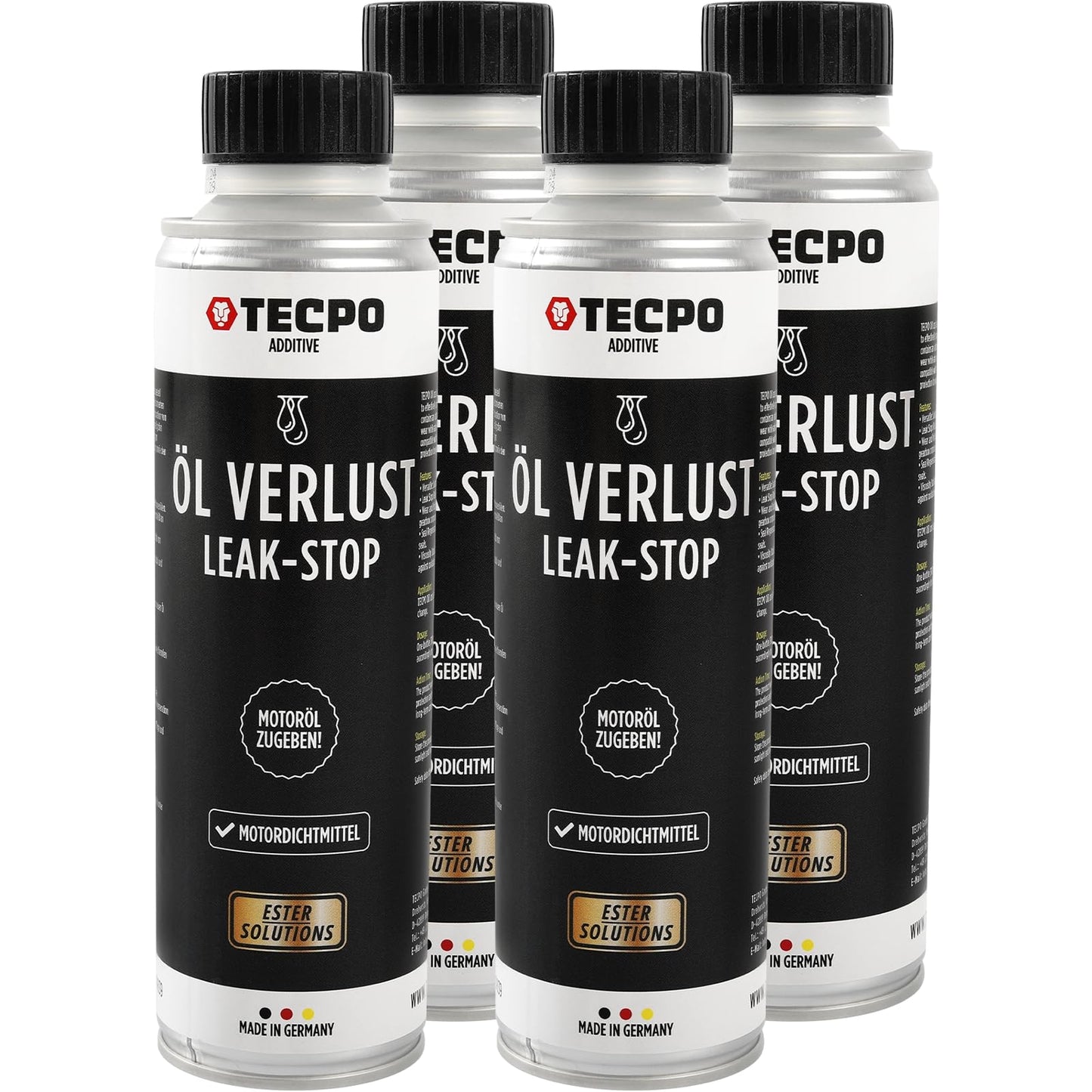 Eļļas zuduma novēršanas piedeva TECPO 4x Ester 300 ml motora blīvju līdzeklis